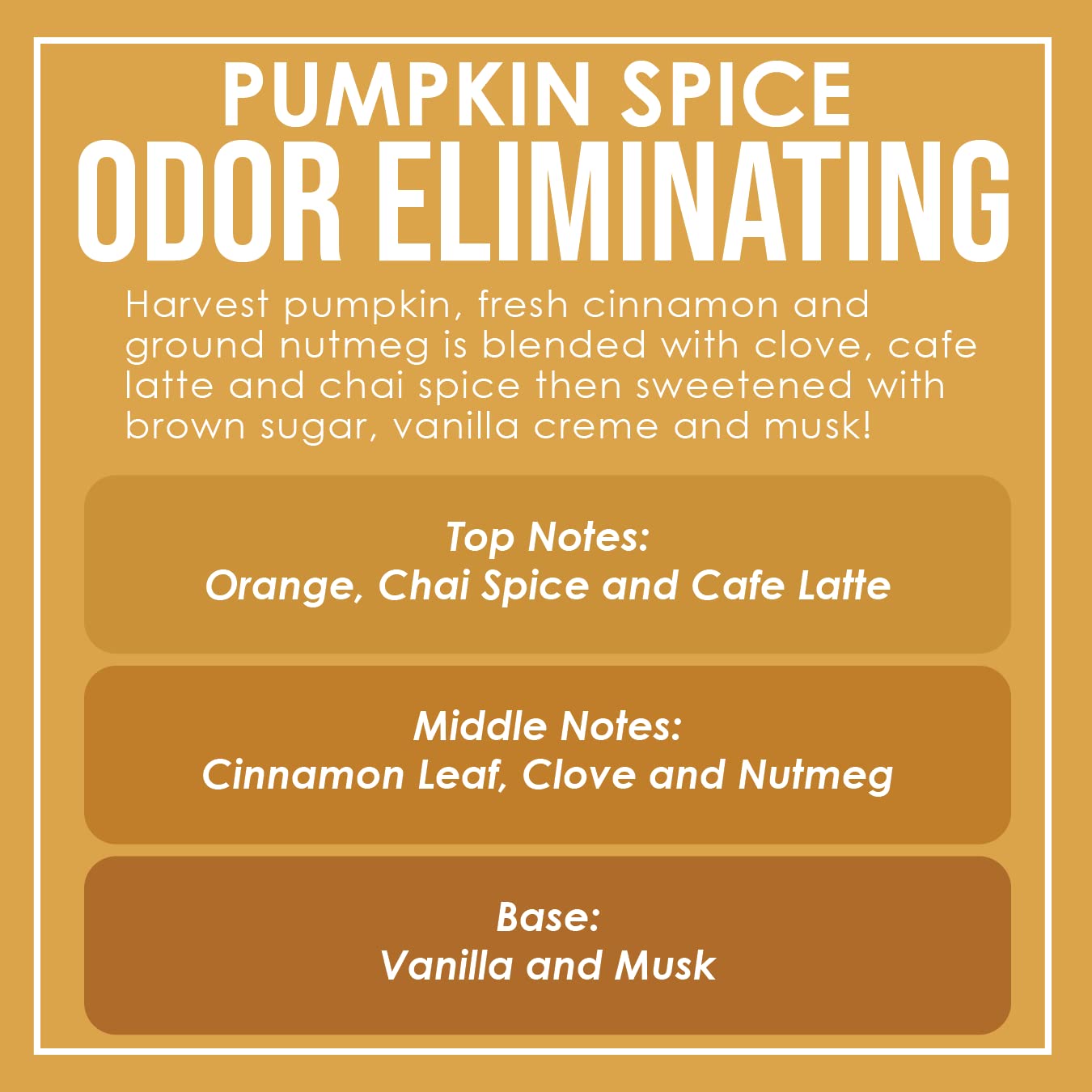 Pumpkin Spice Odor Eliminating Highly Fragranced Candle - Eliminates 95% of Pet, Smoke, Food, and Other Smells Quickly - Up to 8