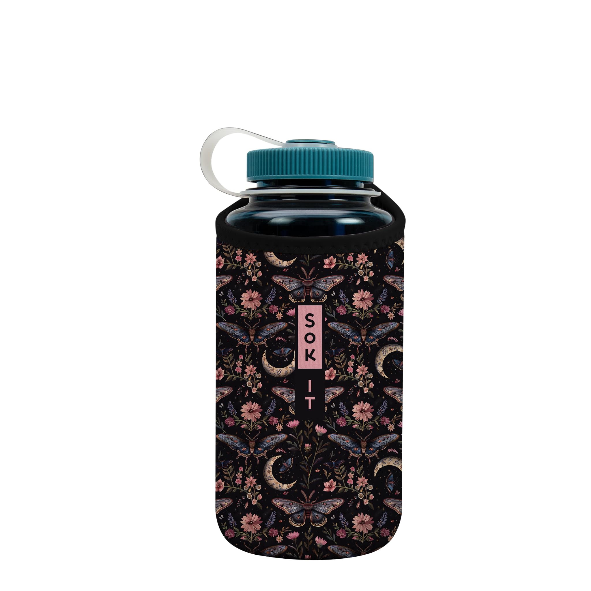 Sok It BotlSok Water Bottle Sleeve Insulated Neoprene Cover (Into the Night, Fits 32oz Nalgene)