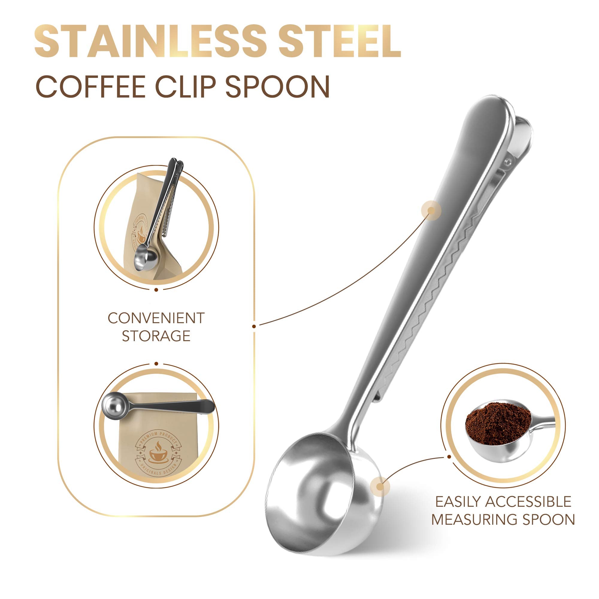 Cafe Du Chateau Espresso Maker (6 Cup) Transparent Top Lid, High Gloss Finish, With Coffee Clip Spoon - Coffee Percolator, Campi