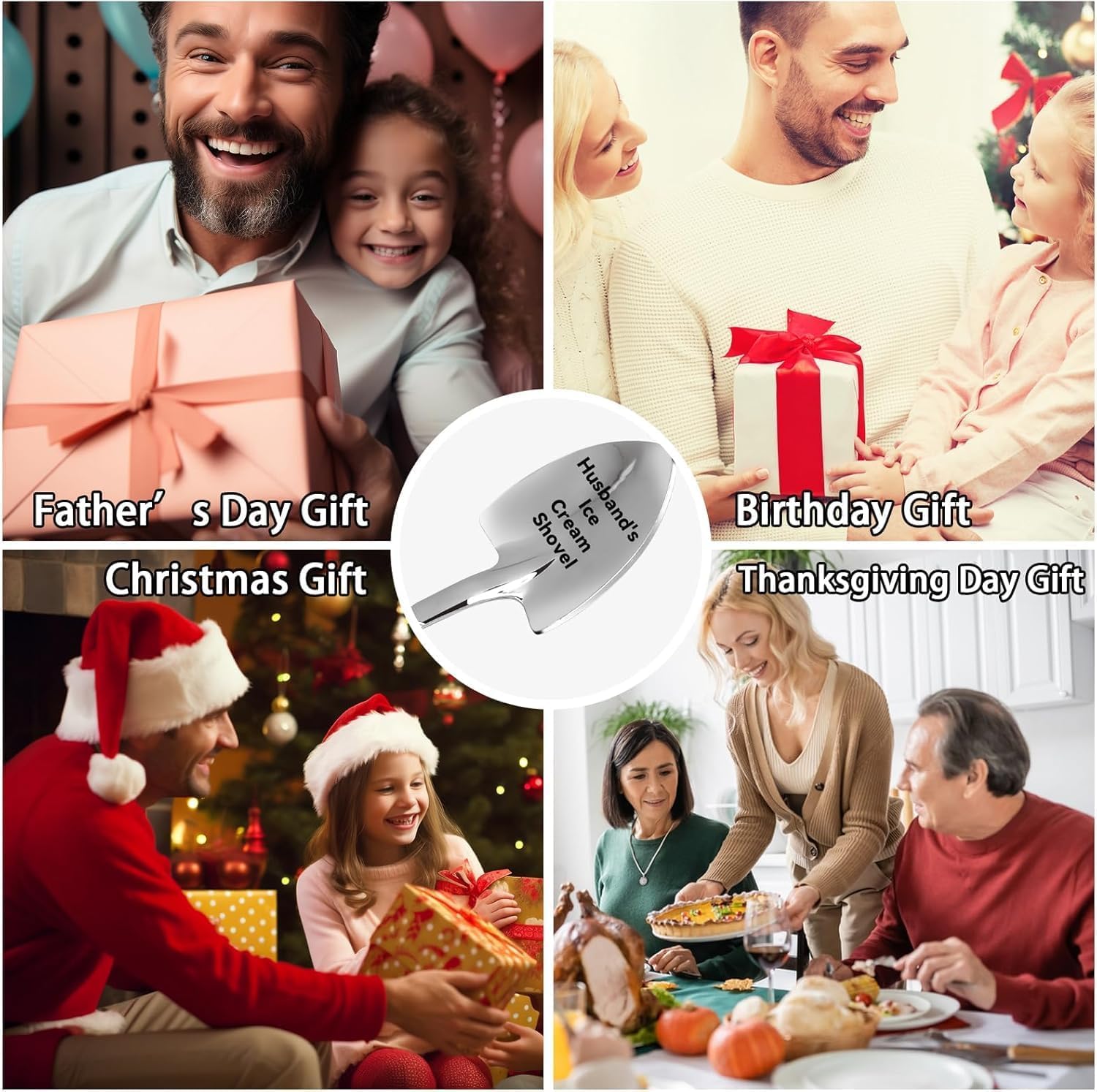 Gifts for Uncle Fathers Day from Kids, Funny Uncle? Ice Cream Shovel Gifts for Men Uncle Wedding Anniversary Presents Spoon