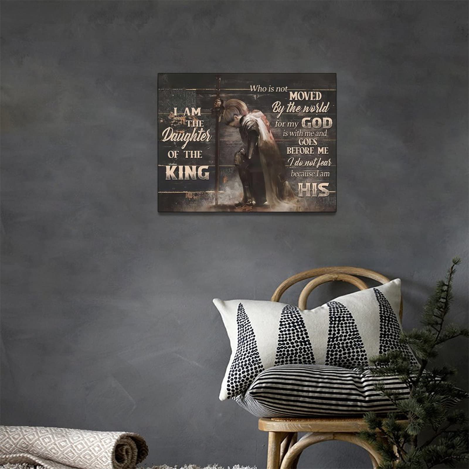 Taimeng Warrior Motivational Wall Art Scripture Bible Verses Pictures Christian Decor For Women Girls Quotes Canvas Prints Paint