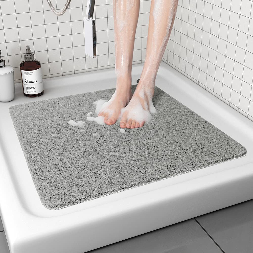 Non Slip Shower Mat, Comfortable Bath Mat For Textured Surface,Quick Drying Easy Cleaning Shower Floor Mat For Wet Area,Without