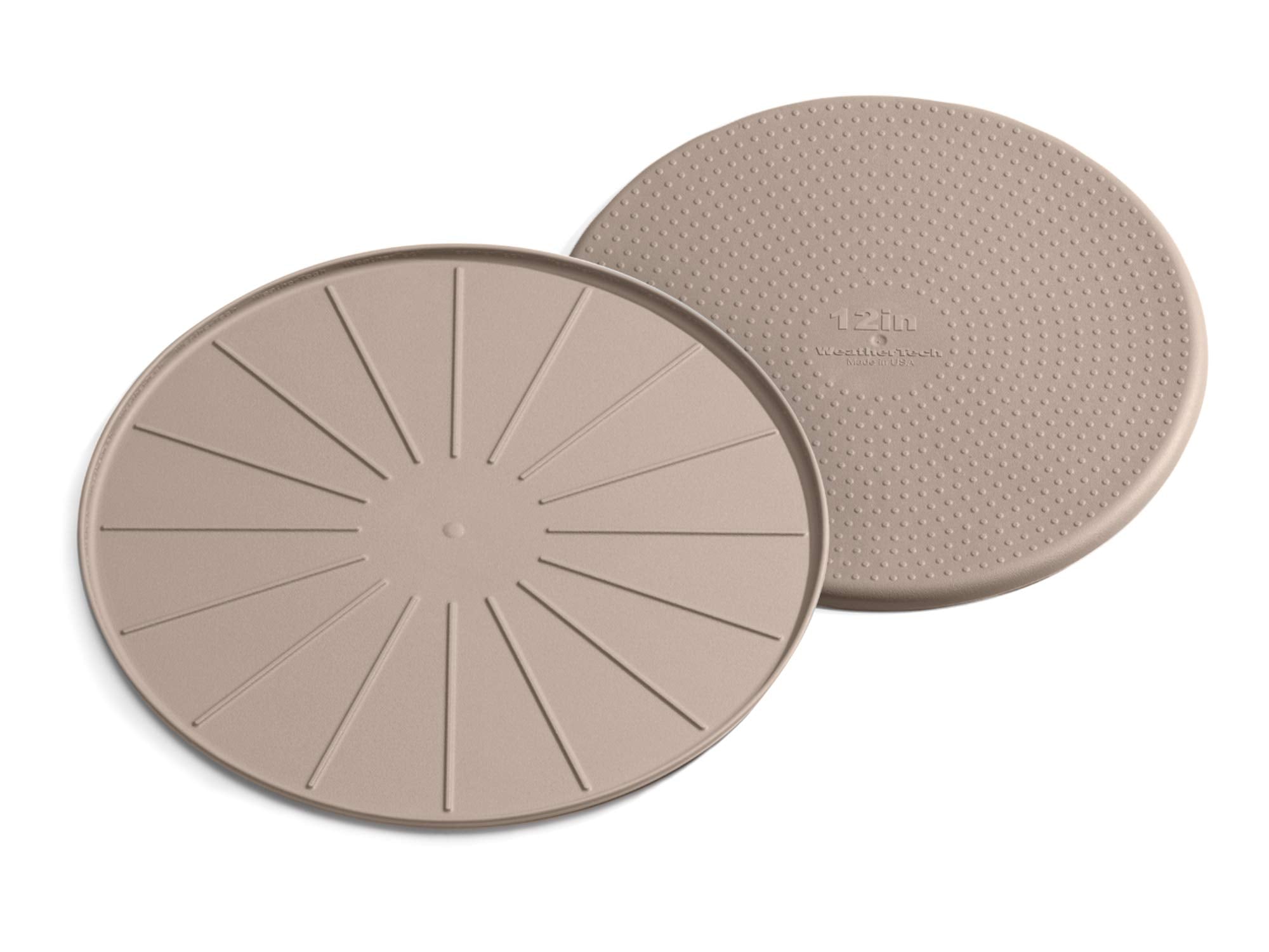 Weathertech 12'' Coasters For Home Surfaces, Anti-Skid, No-Slip Knibs - Set Of 4, Tan - (8A12Csttn)