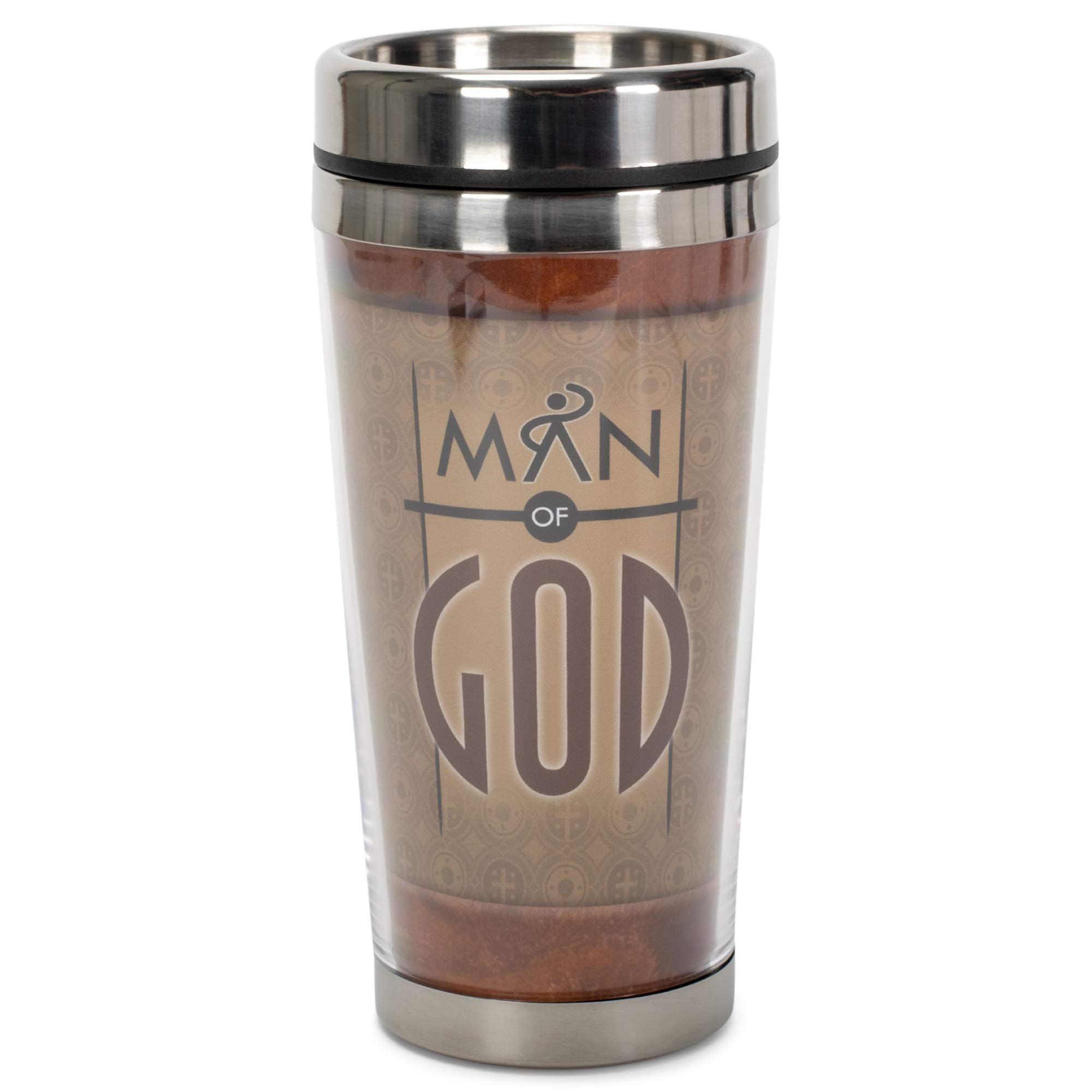 Dicksons Man Of God Arms With Strength 16 Oz. Stainless Steel Insulated Travel Mug With Lid