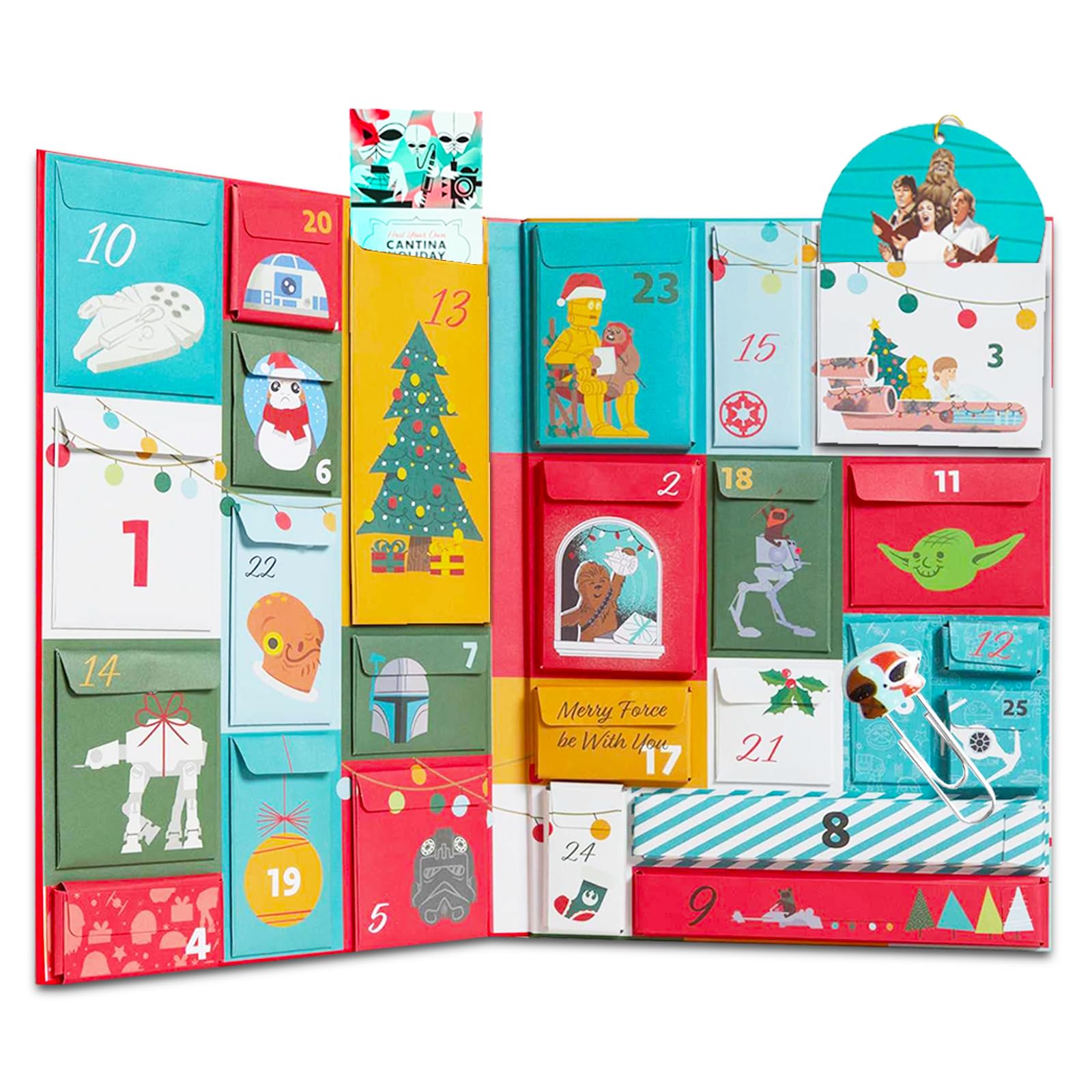 Star Wars 2025 Advent Calendar Countdown to Christmas - 25 Day Advent Calendar with Ornaments, Trinkets, Prizes, More | Mandalor