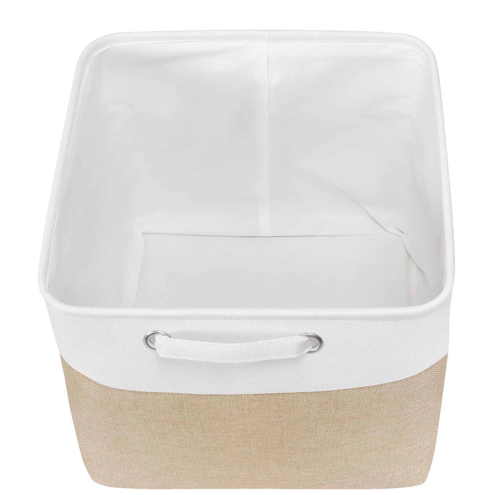Kntiwiwo Cube Storage Bins 13'' X 13'' X 13'', Foldable Fabric Storage Cubes With Hnadles, Large Closet Organizer Basket For She