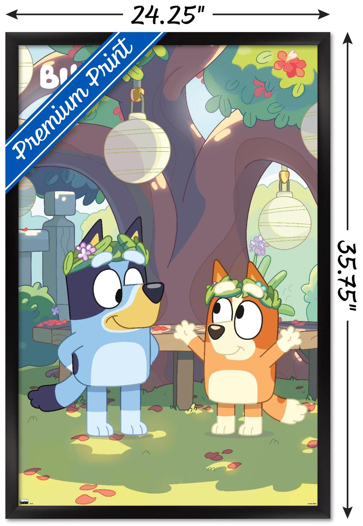 Trends International Bluey - Duo Wall Poster, 22.37'' X 34.00'', Black Framed Version