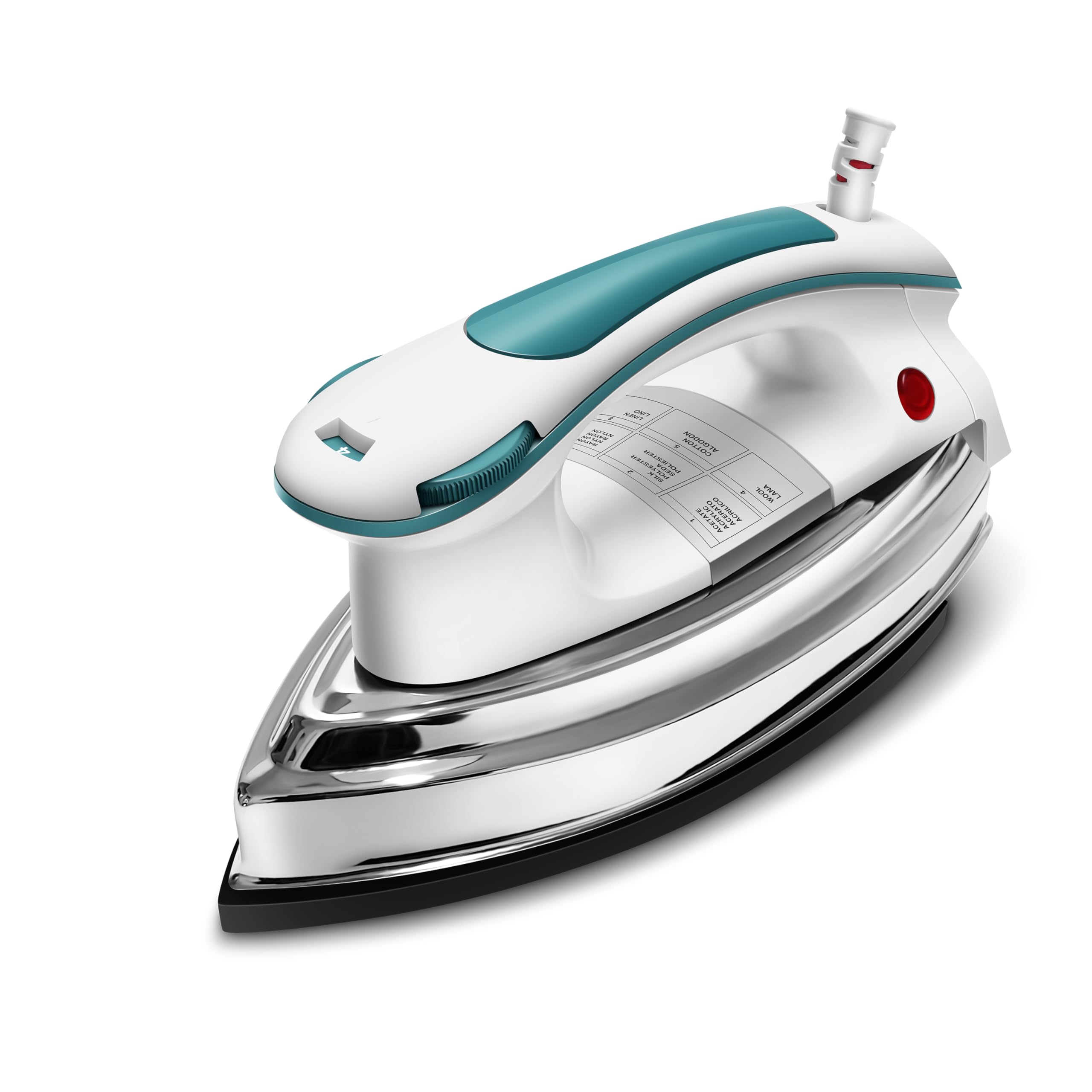 Wipro Elato Gd203 1200 Watt Heavyweight Dry Iron, Quick Heat Up, Anti Bacterial German Weilburger Dual Coated Soleplate,5 Modes,
