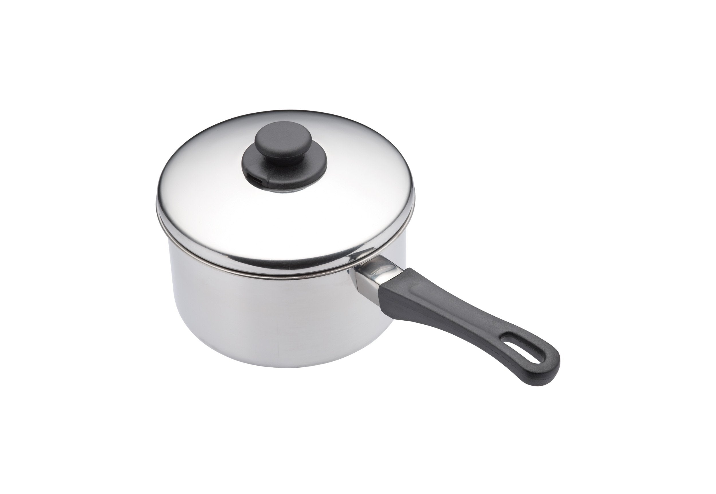 KitchenCraft Extra Deep Induction Saucepan with Lid, 12cm Stainless Steel Pan