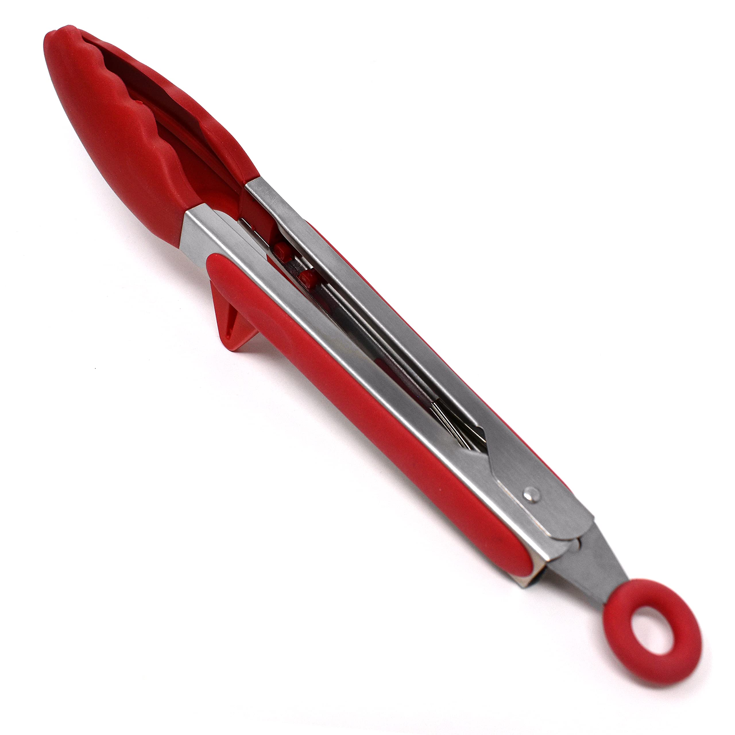 Norpro, Red 9-Inch Grip Ez Stainless And Nylon Tongs, 9 Inch