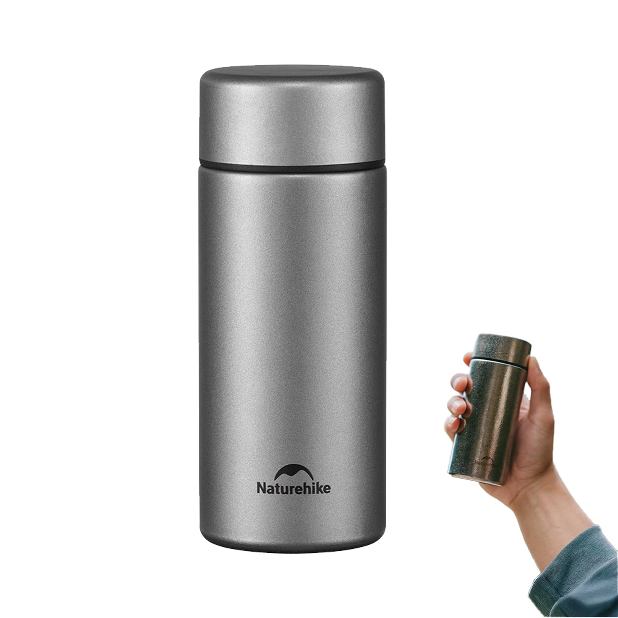 Naturehike Pure Titanium Water Bottle, 6.8oz/200ml Titanium Bottle