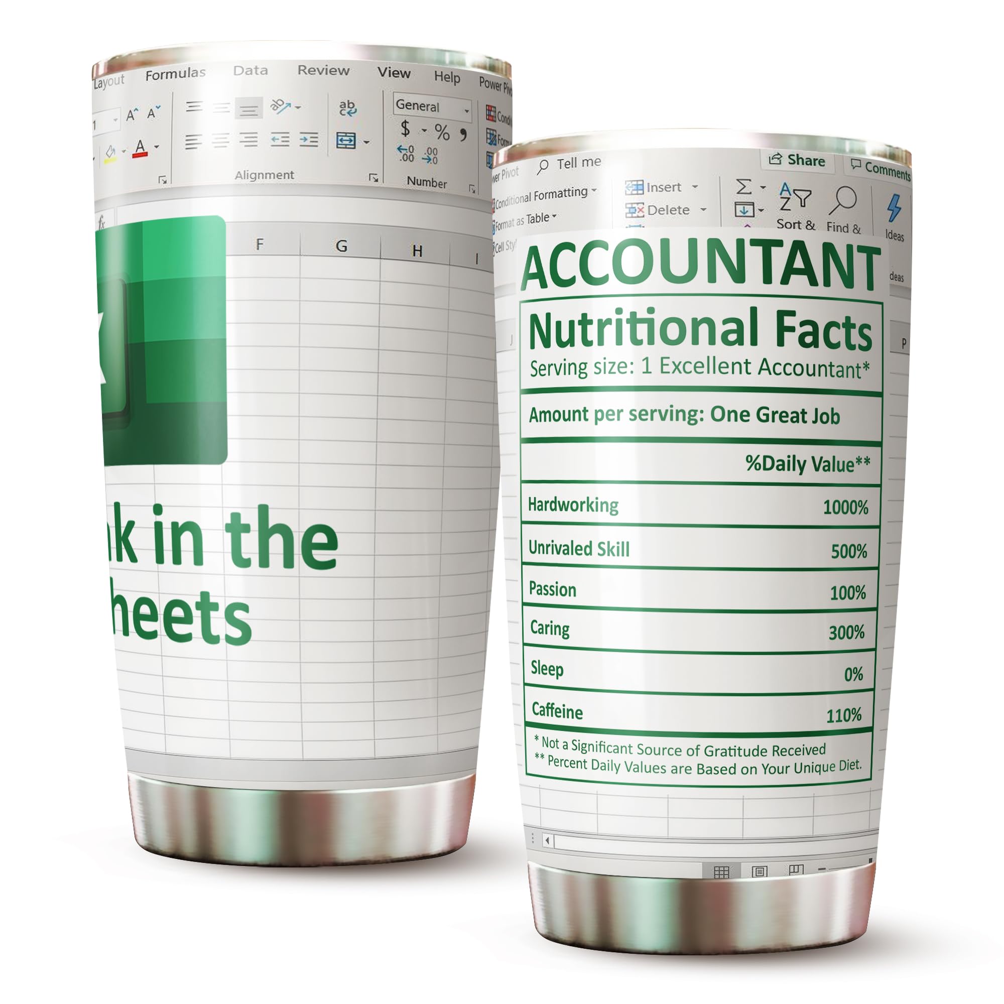 Accountant cup -Accountant funny mug-accounting gift-cpa gifts-excel life-accounting graduation gifts-excel shortcut -Tumbler Gifts for Accountant  na CPA CFO  Coworkers  Men  Women Tumbler 20 oz