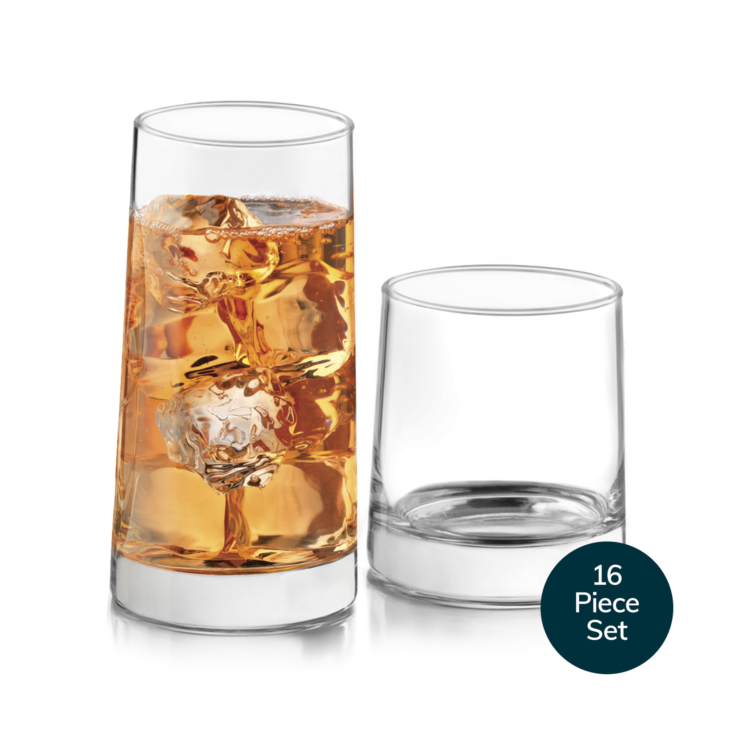 Libbey Cabos 16-Piece Tumbler and Rocks Glass Set