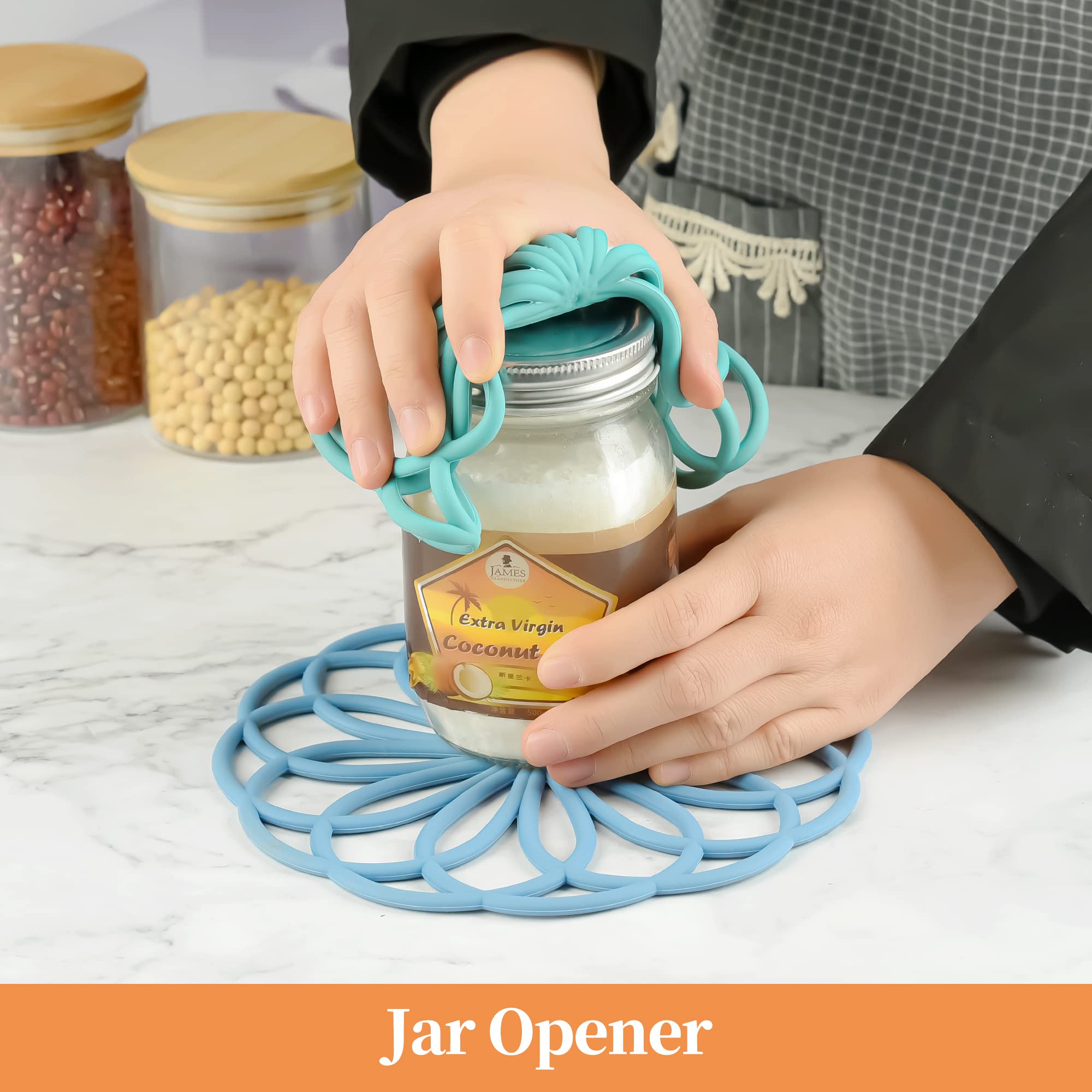 Kalsreui Trivets For Hot Dishes, Silicone Trivet Hot Pads For Kitchen Counter, Intricately Carved Silicone Trivets For Hot Pots