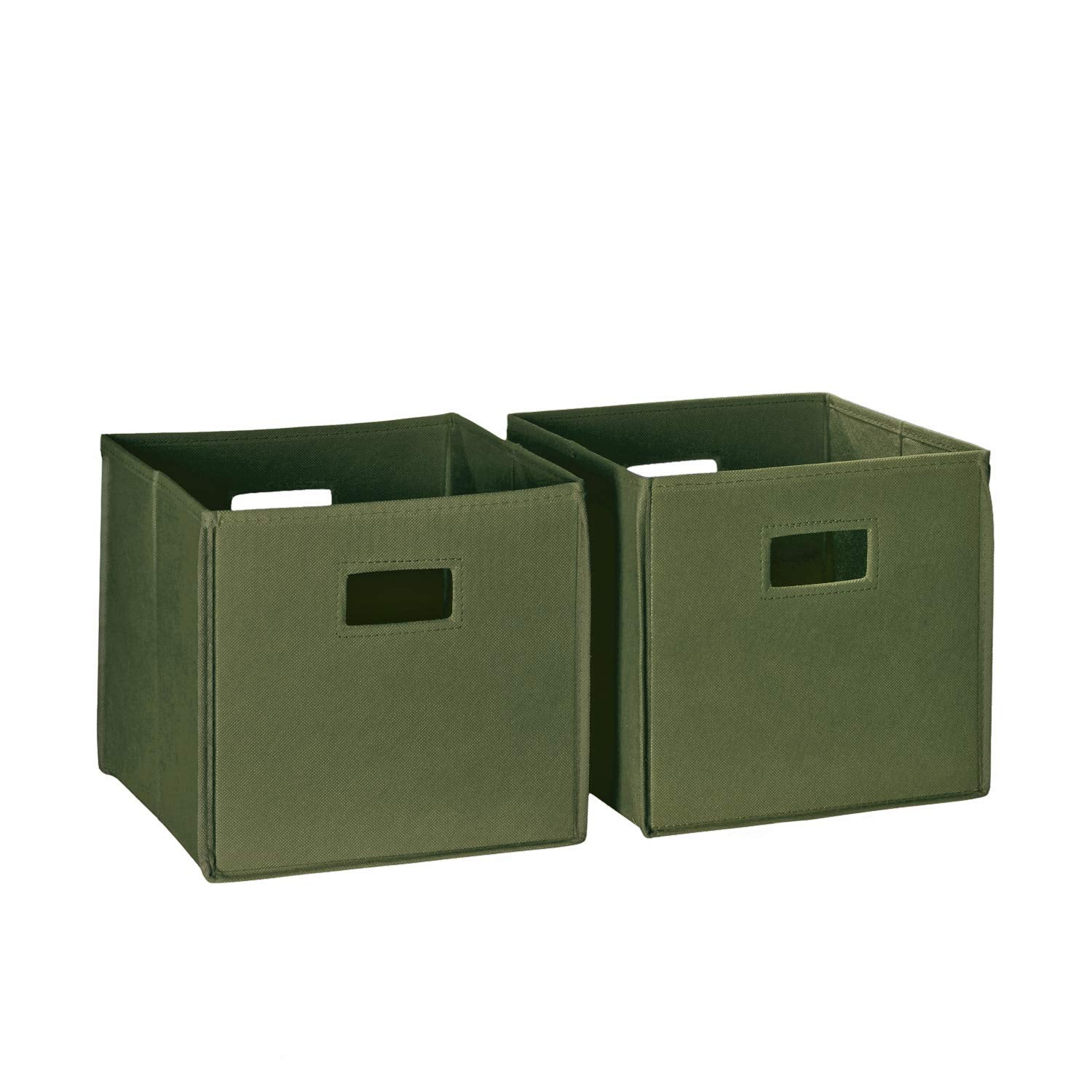 Riverridge 2 Pc Folding Storage Bin Set - Olive