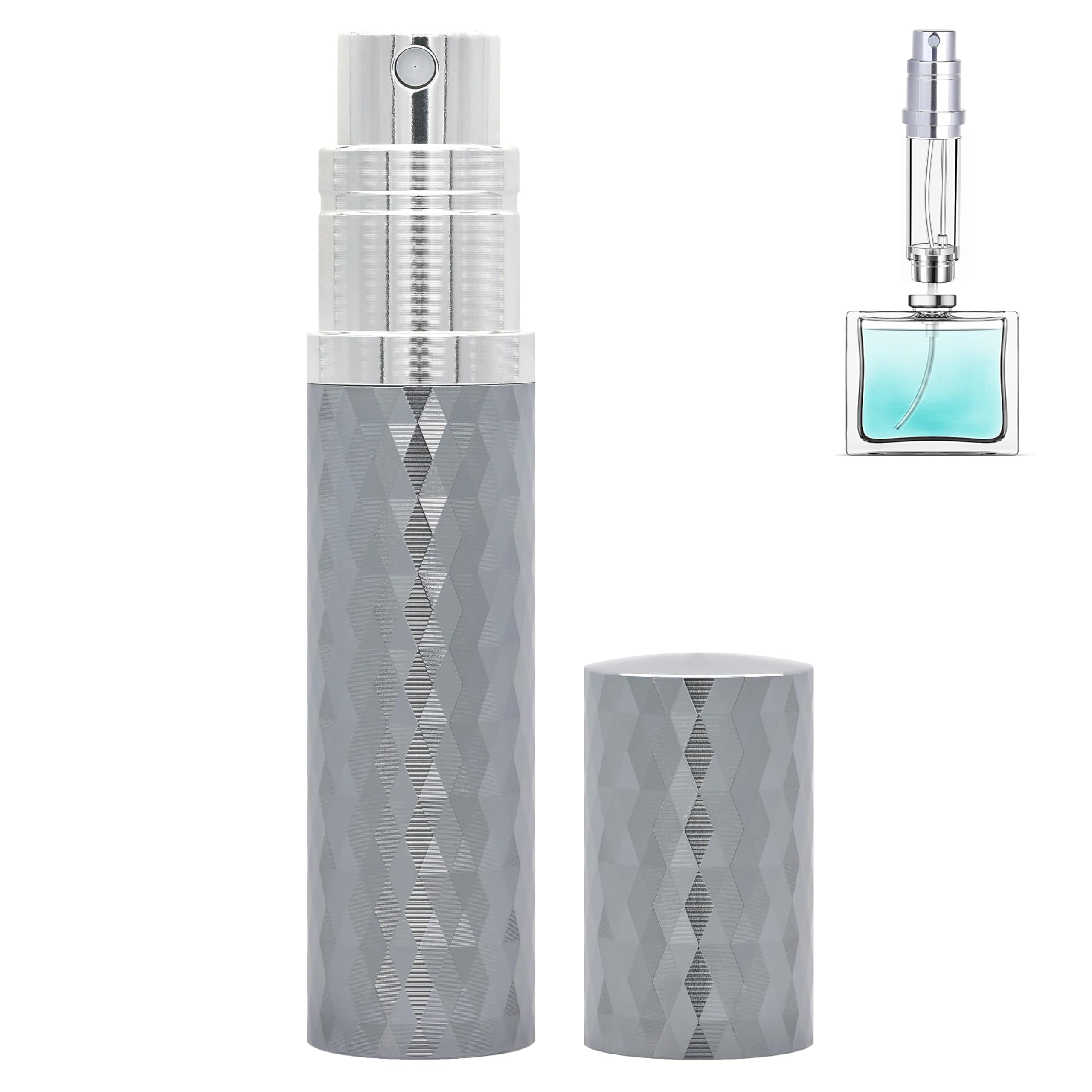 Qavhun Travel Perfume Atomizer Bottle Refillable - 5Ml Leakproof Fragrances Perfume Atomizer, Portable Perfume Sprayer, Perfume