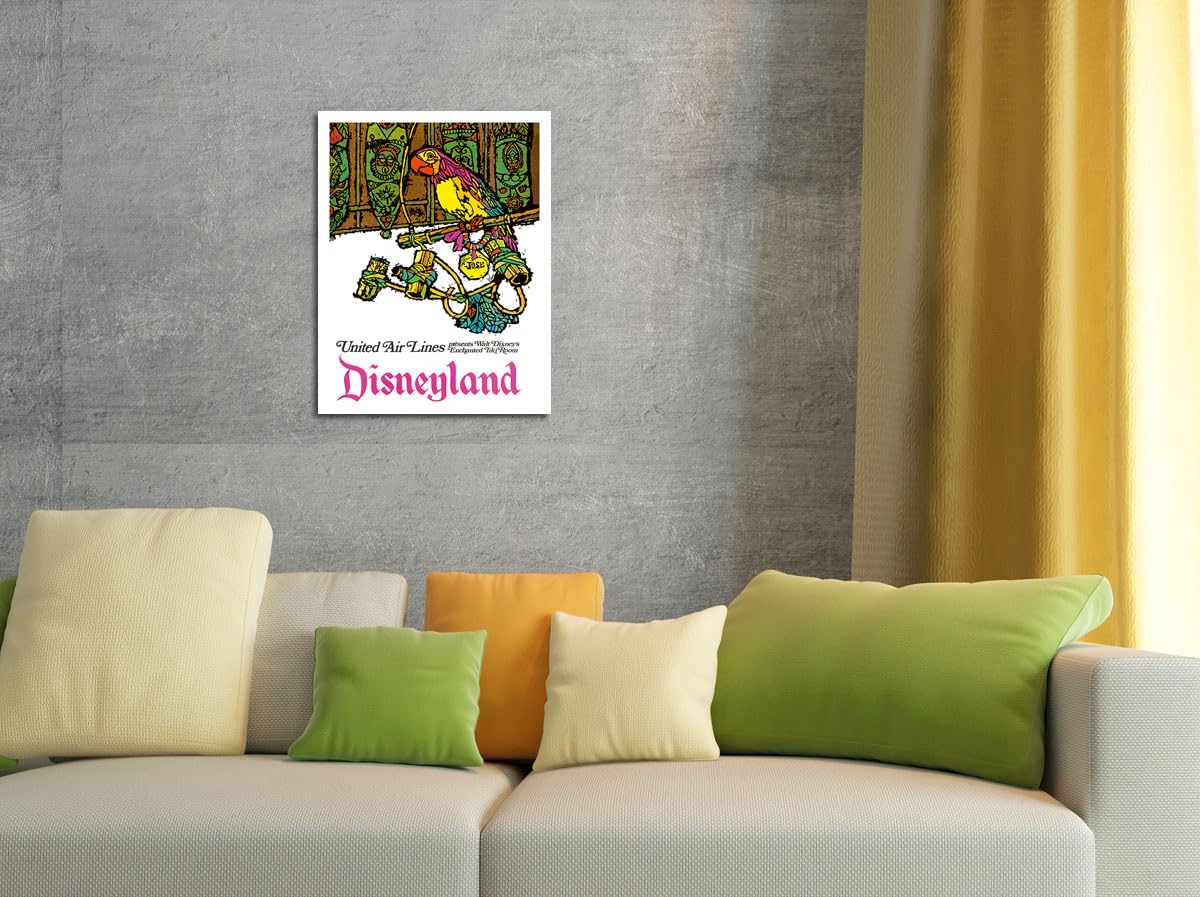 Pacifica Island Art Disneyland - Enchanted Tiki Room - Jos   The Mexican Macaw - United Air Lines - Vintage Airline Travel Poste