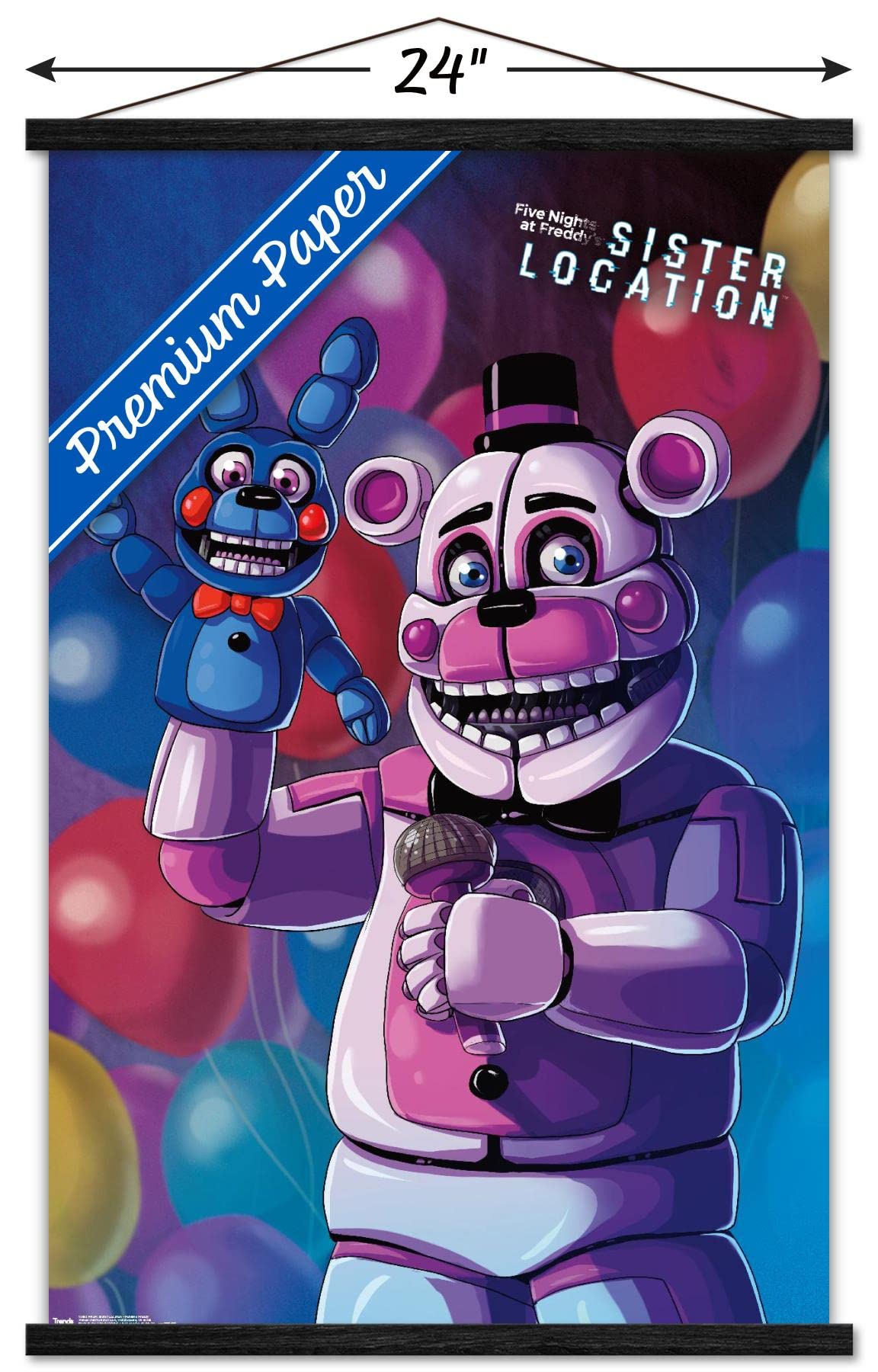 Trends International Five Nights At Freddy'S: Sister Location - Funtime Freddy Wall Poster, 22.375'' X 34'', Premium Print And B