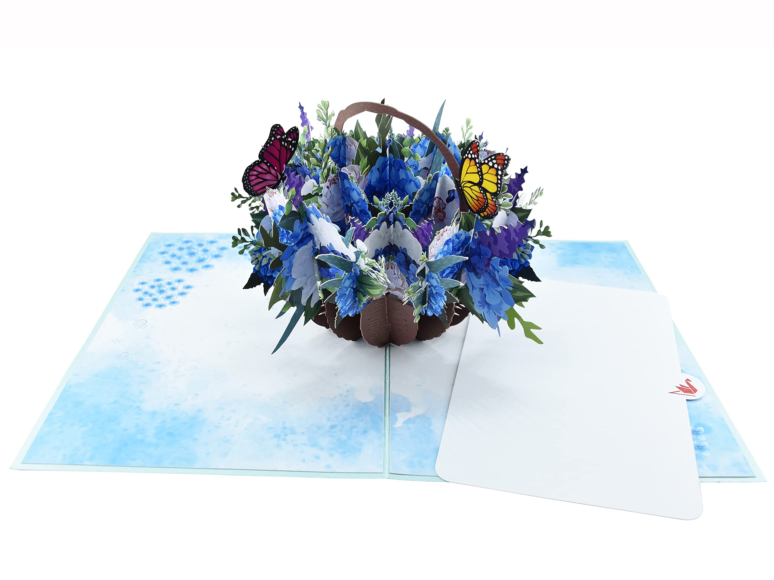 Teabug Cards Hydrangea Flower Basket Pop Up Card, Birthday Card, Mother'S Day Card, Anniversary, Valentines Day Card, Retirement