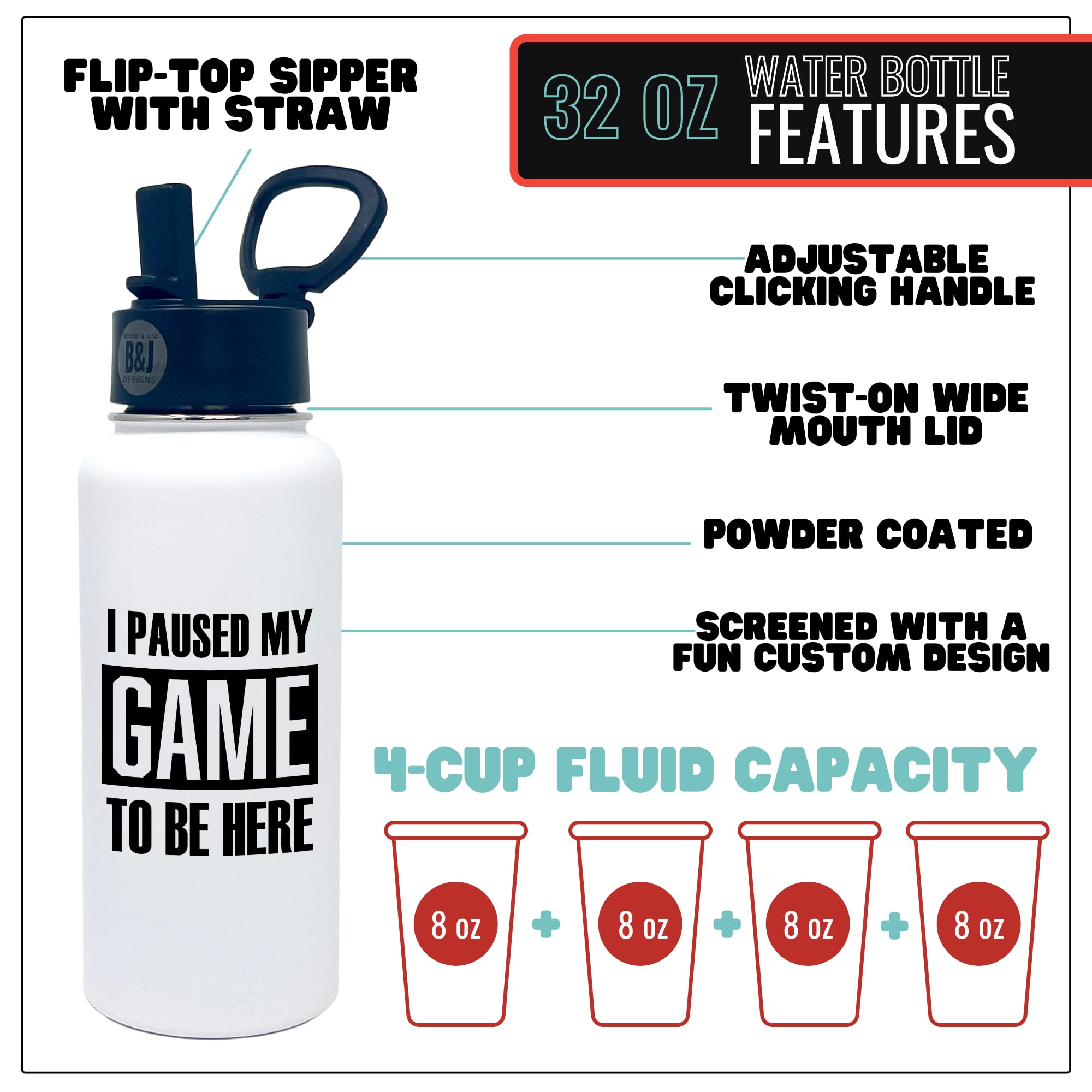 Funny Gifts For Teenage Boys, Girls - Cool Funny Bruh Water Bottle Tumbler - For Teenager, Tween, Boyfriend, College Guys, Prete