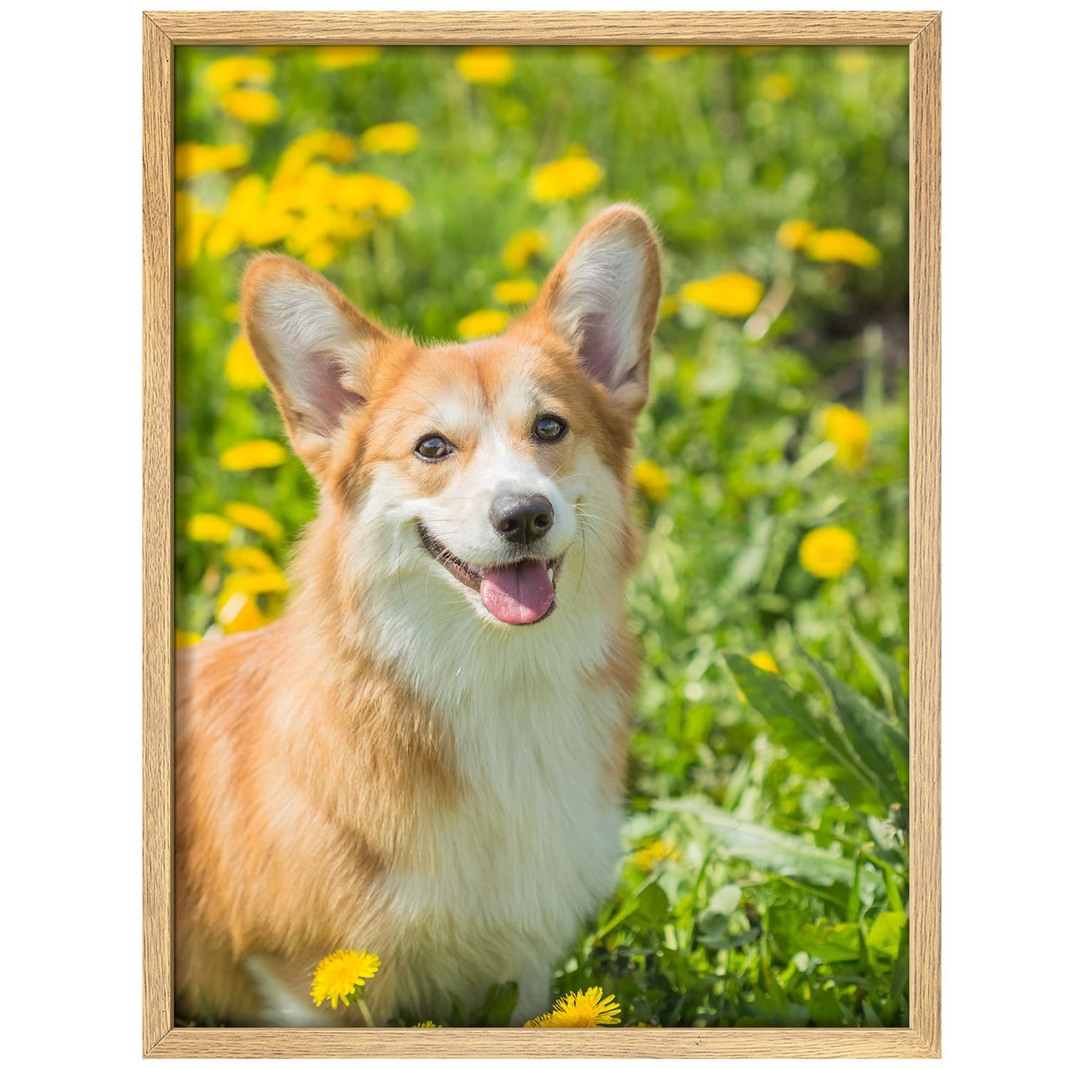 Nwt Custom Framed Poster Prints With Your Any Photos, Personalized Canvas Pictures For Wall To Print Framed - 8''X10'' Natural
