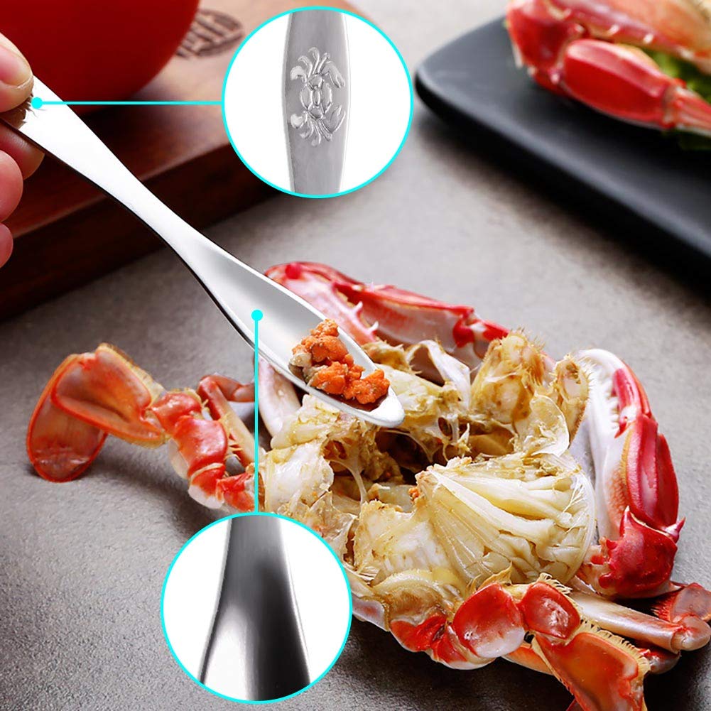 Crab Crackers And Tools Stainless Steel Lobster Crackers And Picks Set Forks Nut Cracker Set Opener Shellfish Lobster Crab Leg C
