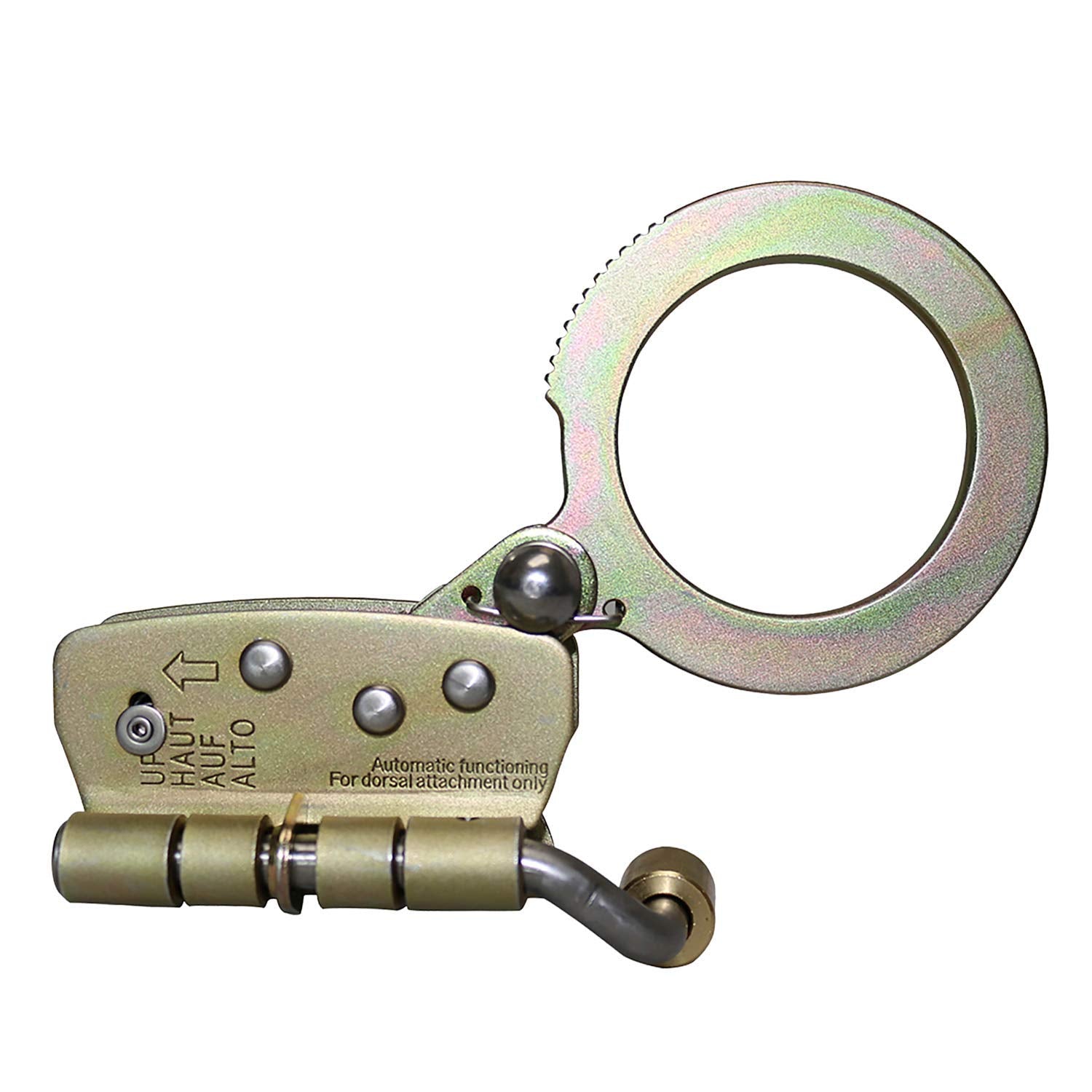 AFP Self-Locking Rope Grab with 2.25 inch Connecting Eye, used with 5/8’’ Lifeline Rope, For Construction, Climbing, Fall-Protection, 310 lb. Capacity (OSHA/ANSI Compliant)-Like New Condition