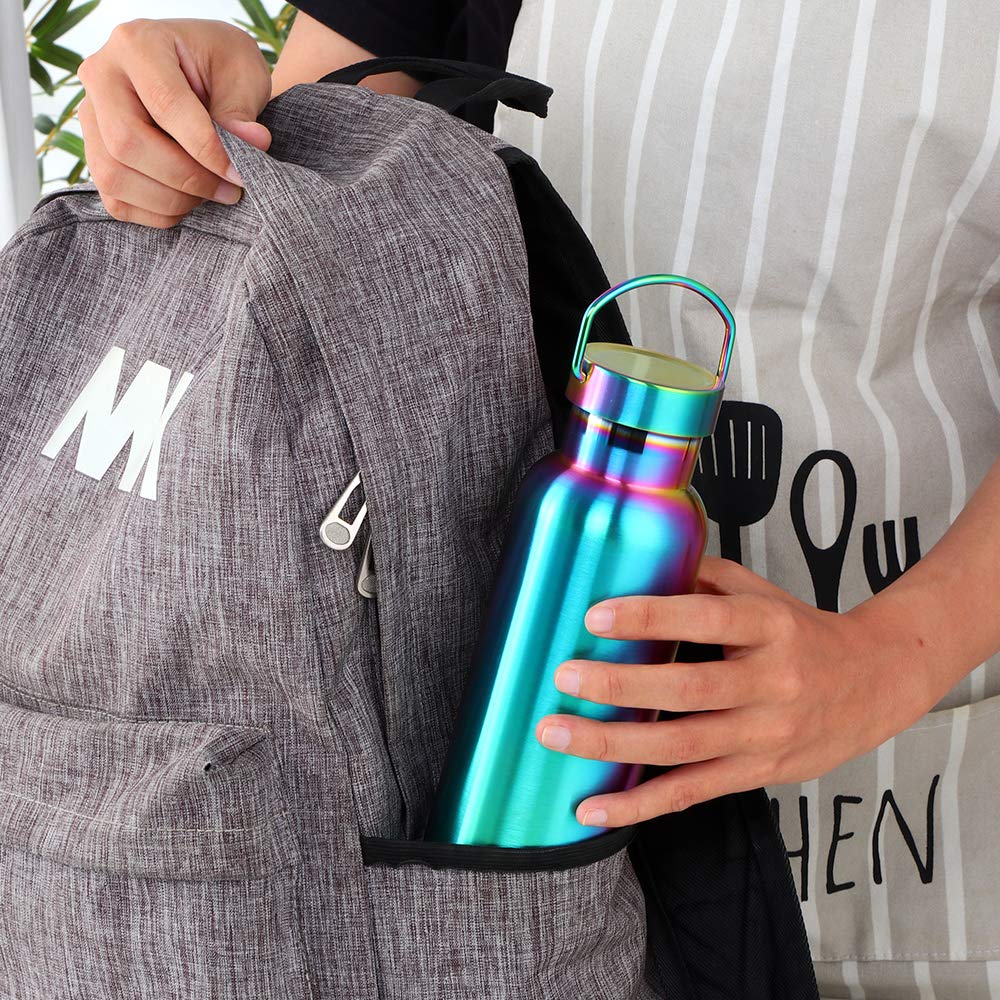 Color Me! 17 Oz 304 Stainless Steel Water Bottles, Double Wall Vacuum Insulated Water Bottle, Metal Sport Water Bottles For Outd