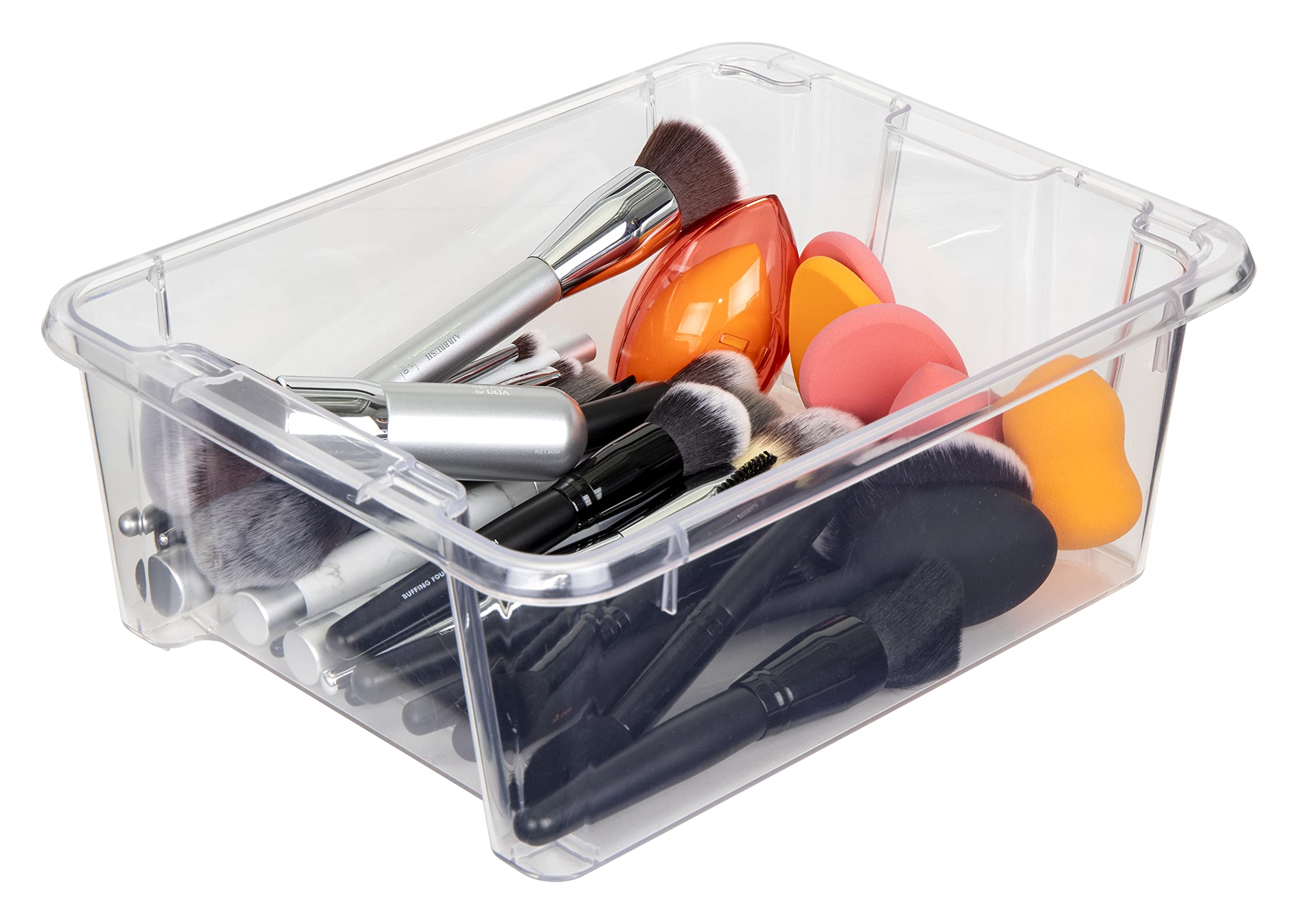 Ab Designs 6842Abd Stackables, Cosmetic Storage Bins, Clear, 3 Pack