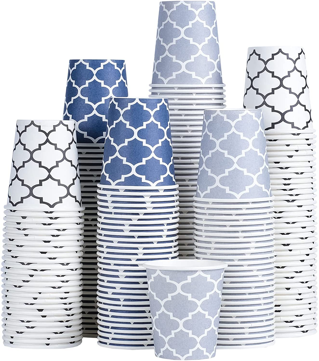 [300 Pack] 3 Oz Disposable Paper Cups, Small Mouthwash Cups 3 Oz, Mini Bathroom Cups, Paper Coffee Cups 3 Ounce For Bathroom, Su