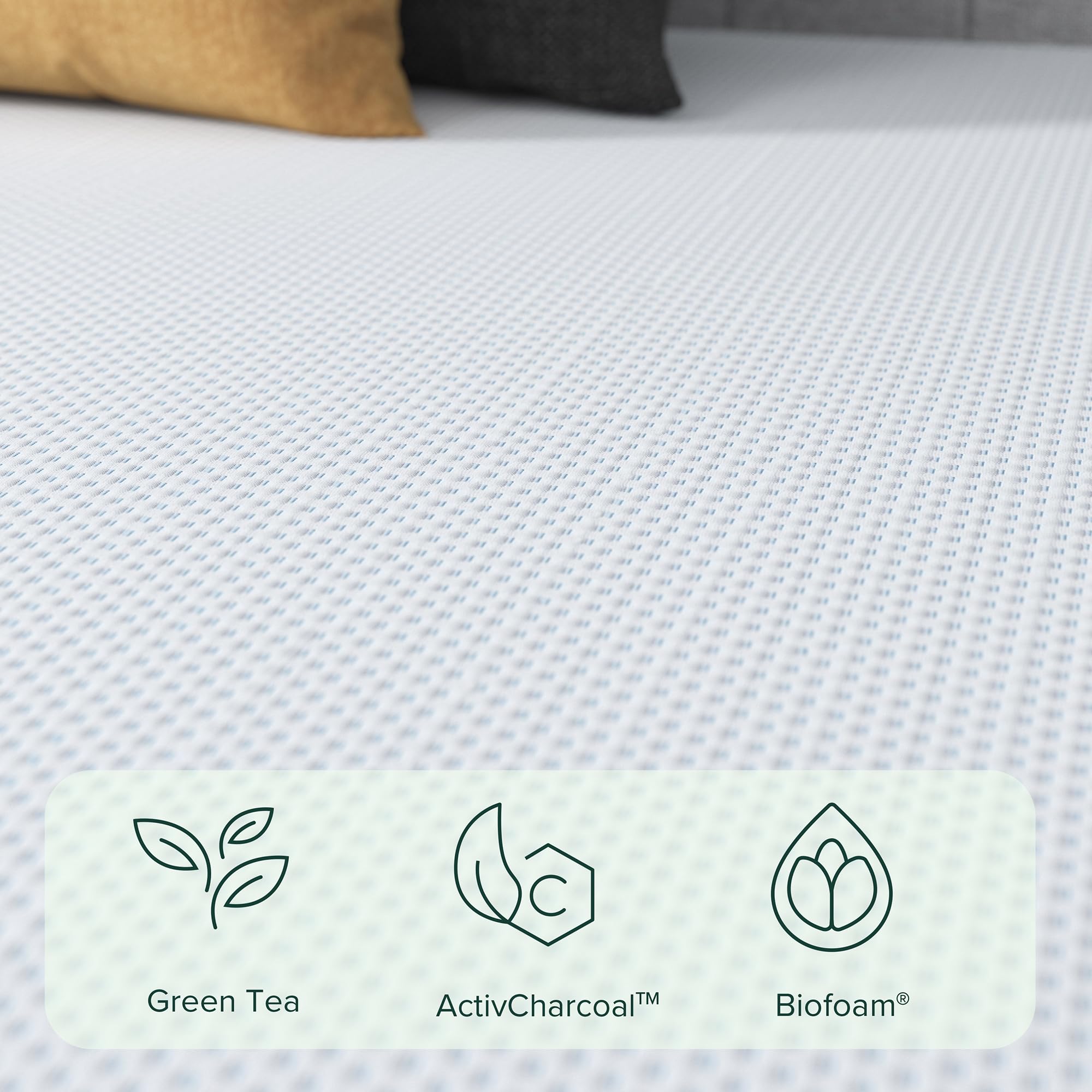 ZINUS 12 Inch Green Tea Cooling Gel Memory Foam Mattress / Cooling Gel Foam / Pressure Relieving / CertiPUR-US Certified / Bed-i