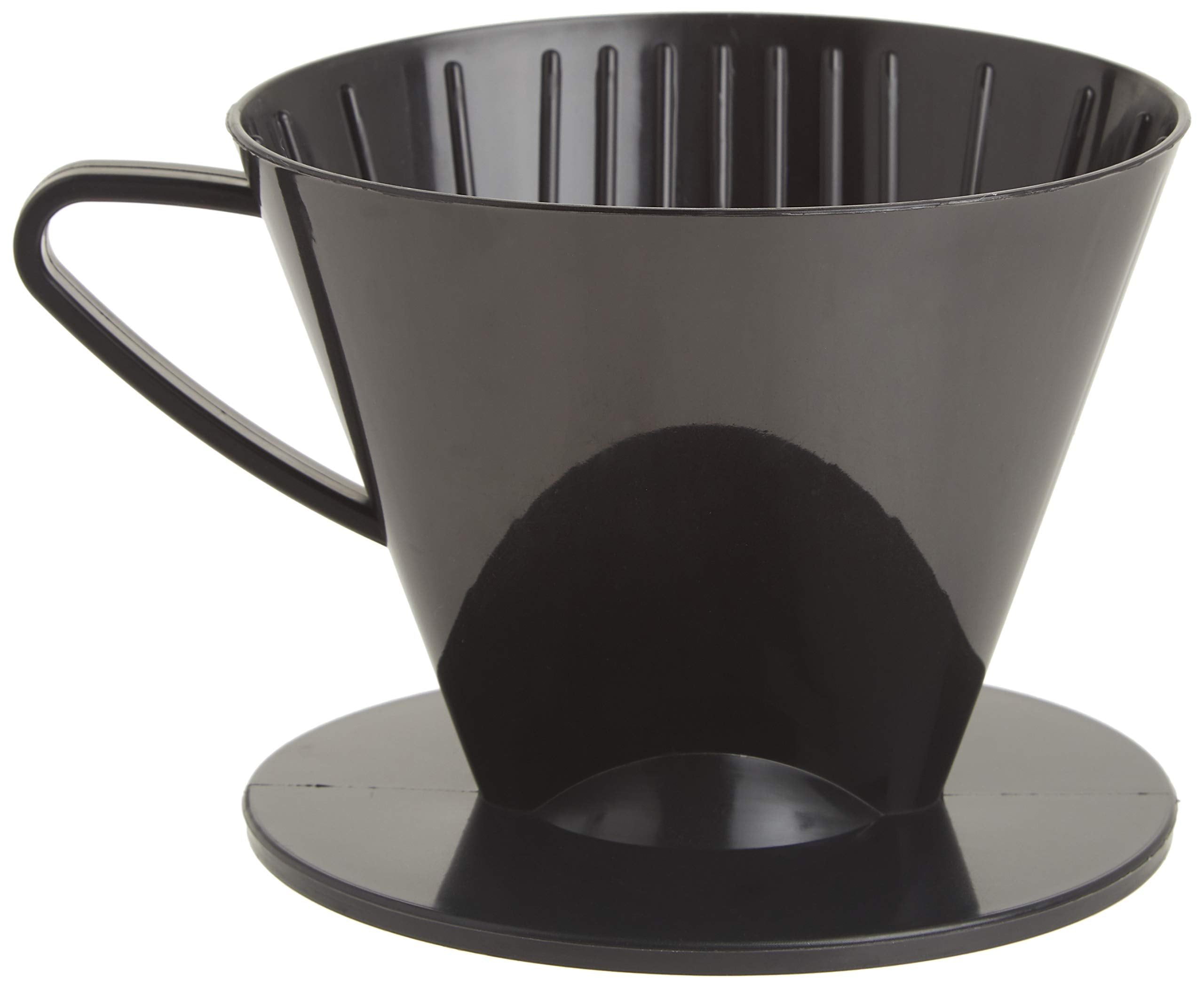 Fino Pour-Over Coffee Filter Cone, Number 2-Size, Black, Plastic, Brews 2-6 Cups, Model 2662