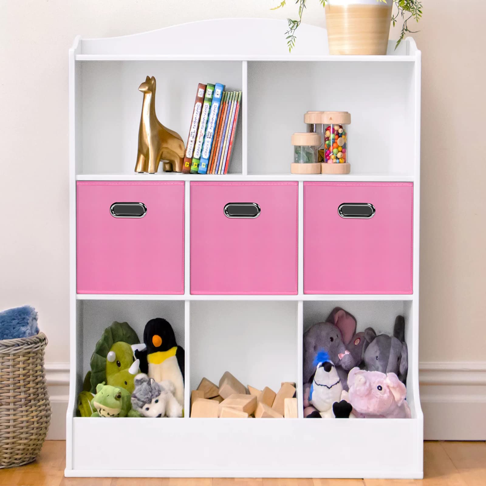 Yunkeeper Fabric Cubby Storage Bins