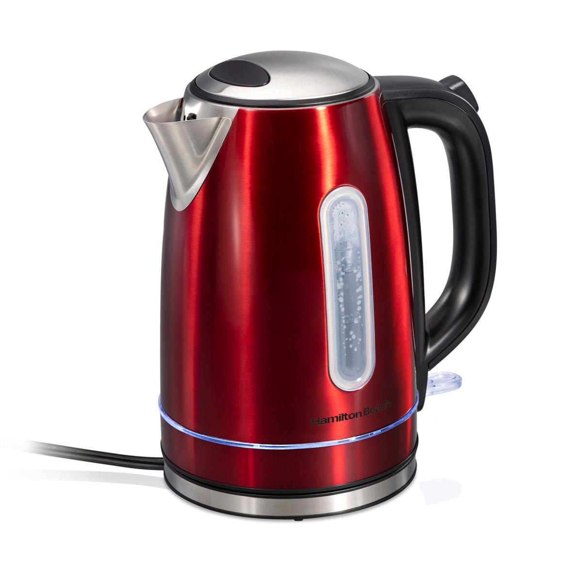 Hamilton Beach Electric Tea Kettle, Water Boiler & Heater, 1.7 Liter, Cordless Serving, 1500 Watts For Fast Boiling, Auto-Shutof