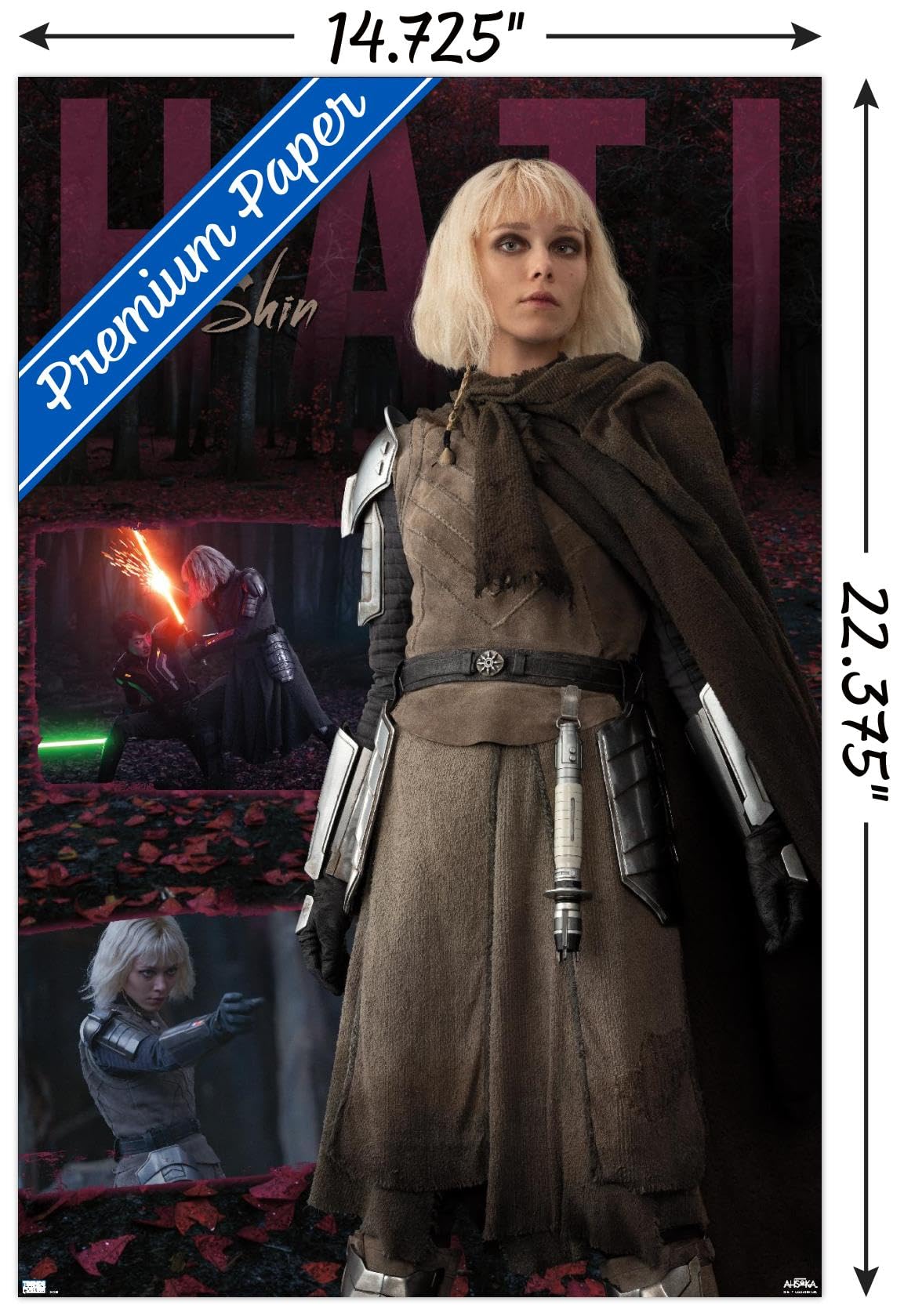 Trends International Star Wars: Ahsoka - Shin Hati Wall Poster, 14.72'' X 22.37'', Premium Unframed Version