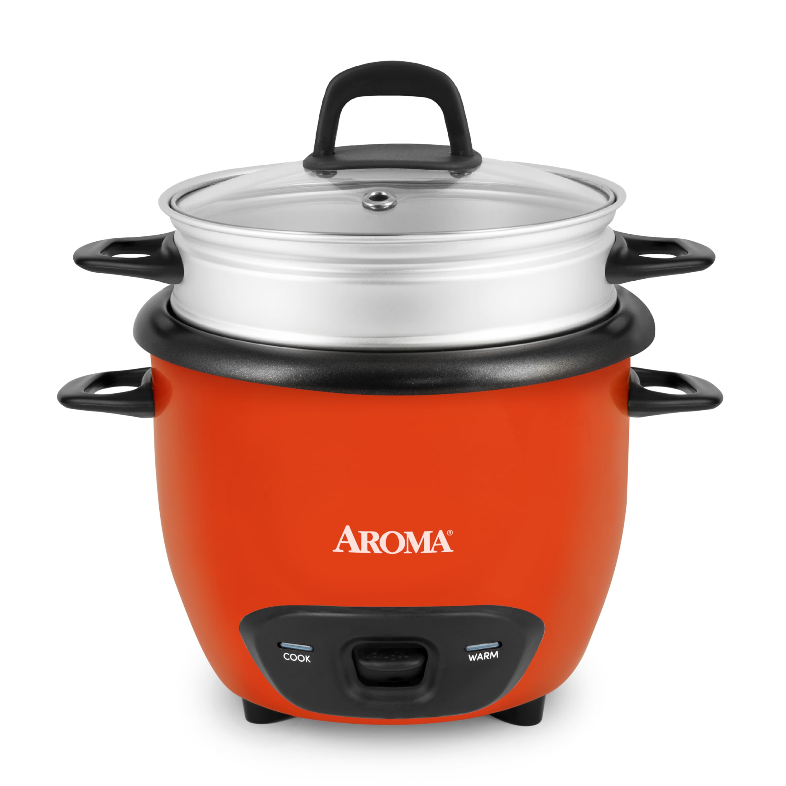 AROMA 3-Cup (UnCooked) / 1.5Qt / 6-Cup Cooked Rice & Grain Cooker (ARC-743-1NGOR)