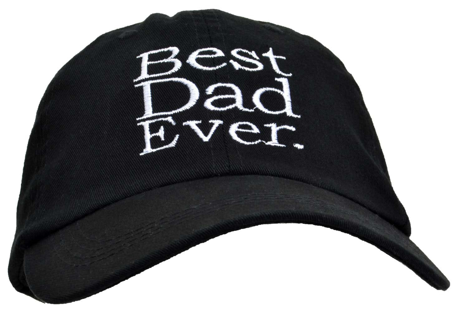 Best Dad Ever 2-Piece Hat Cap And Coolie Gift Set Bundle Black