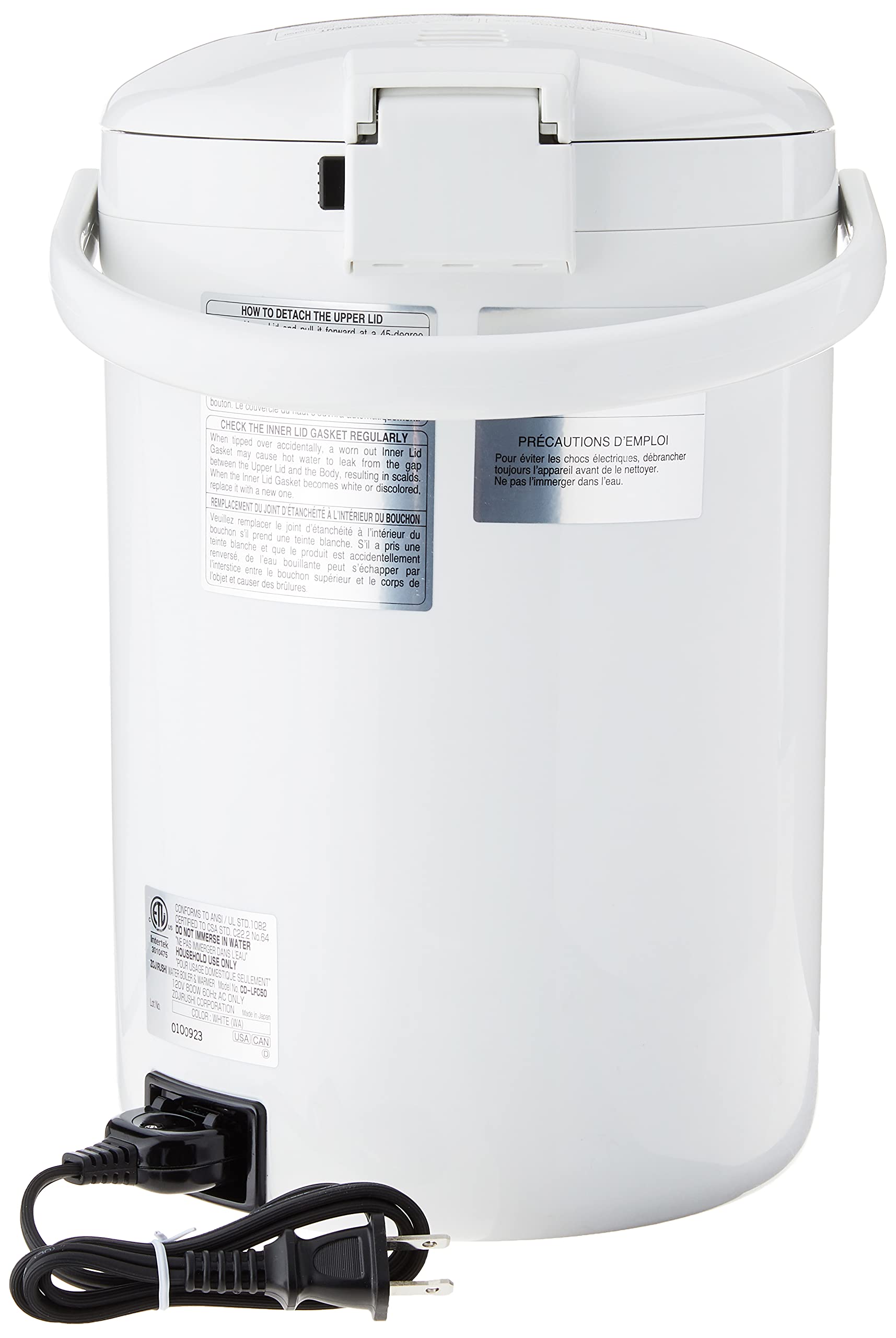 Zojirushi Cd-Lfc50 Panorama Window Micom Water Boiler And Warmer (169-Ounce, 5.0-Liter, White)