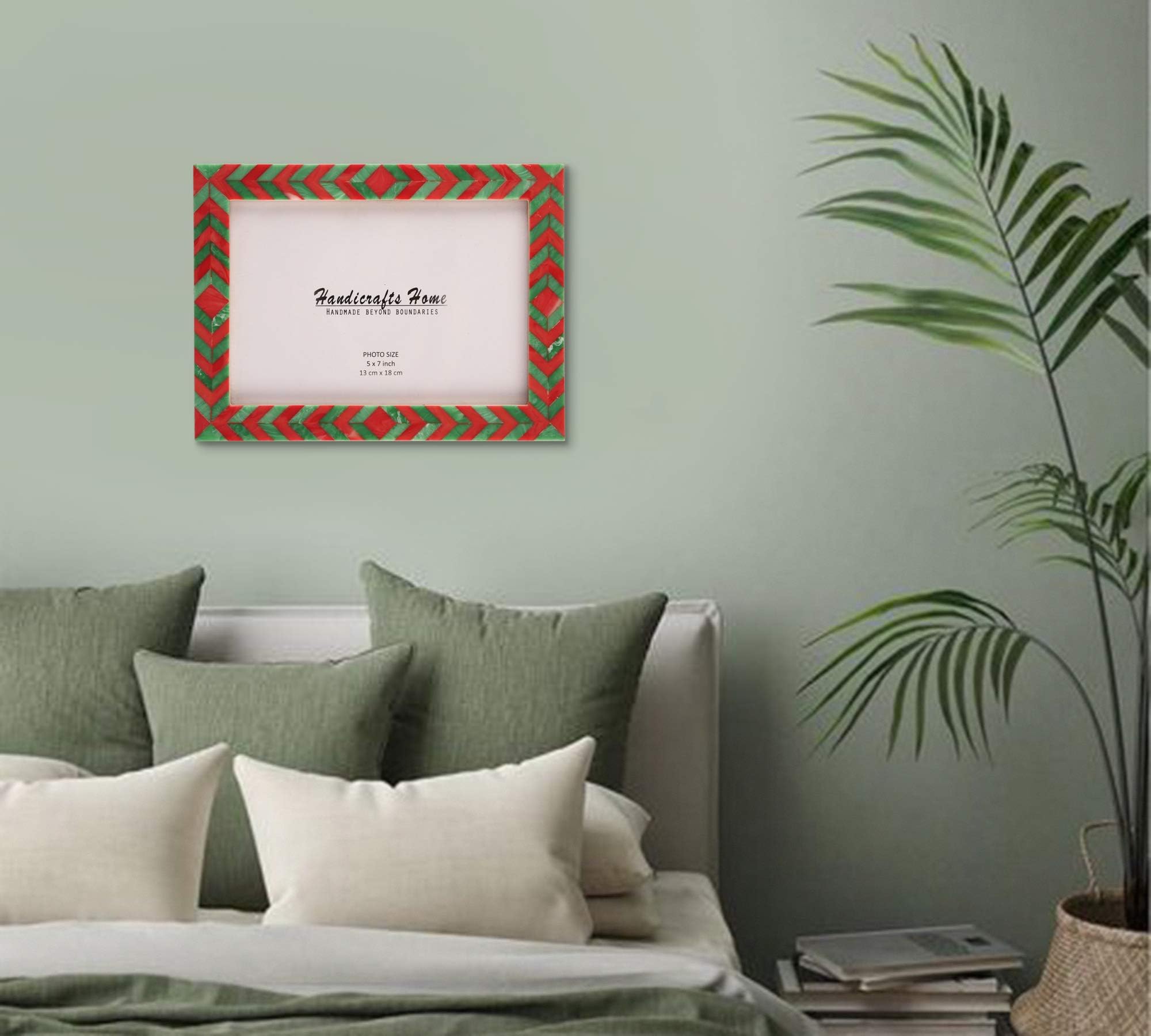 Handicrafts Home 5x7 Picture Frames Pack of 2 - Lisbon Collection Handcrafted Photo Frames, Perfect for Wall & Tabletop Display,