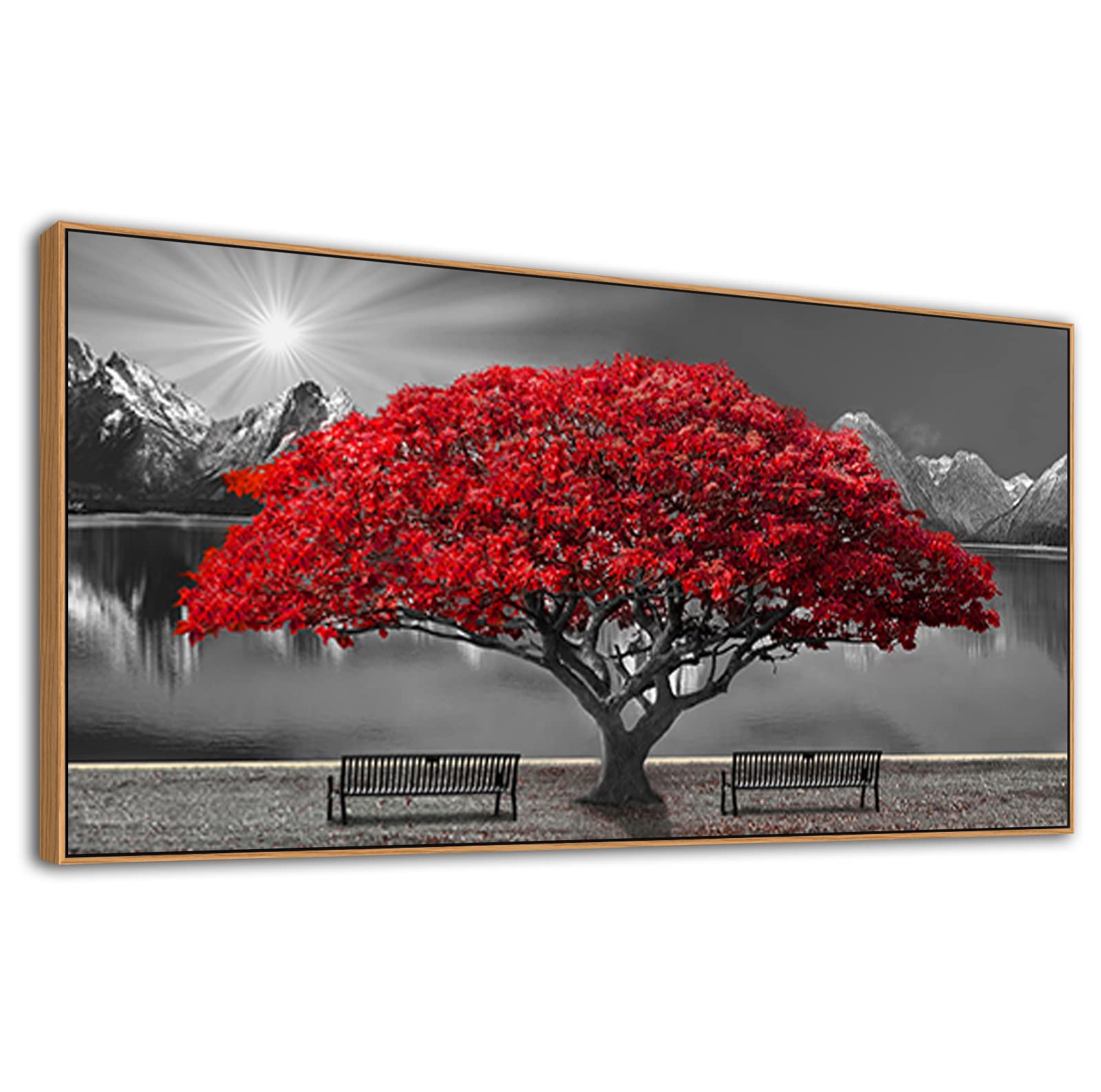 Large Framed Wall Art For Living Room Large Mangrove Landscape Modern Art For Wall Decor Living Room, Bedroom, Office, Home Wall