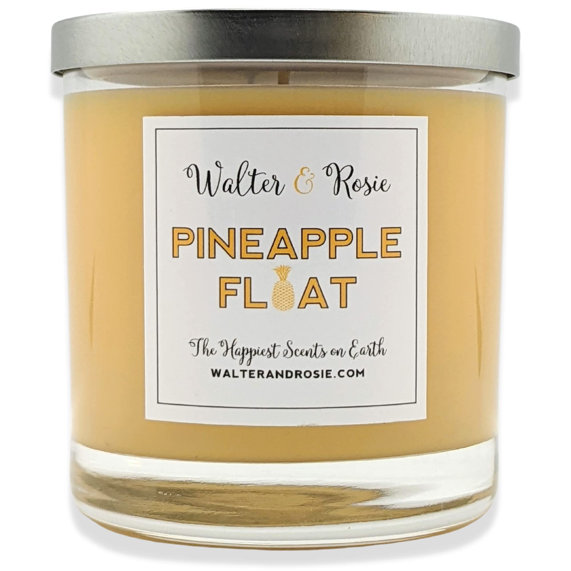Walter & Rosie Candle Co. - Pineapple Float 11oz Scented Candle Inspired by Disney Scents & Dole Whip - Smell Like Disney Resort