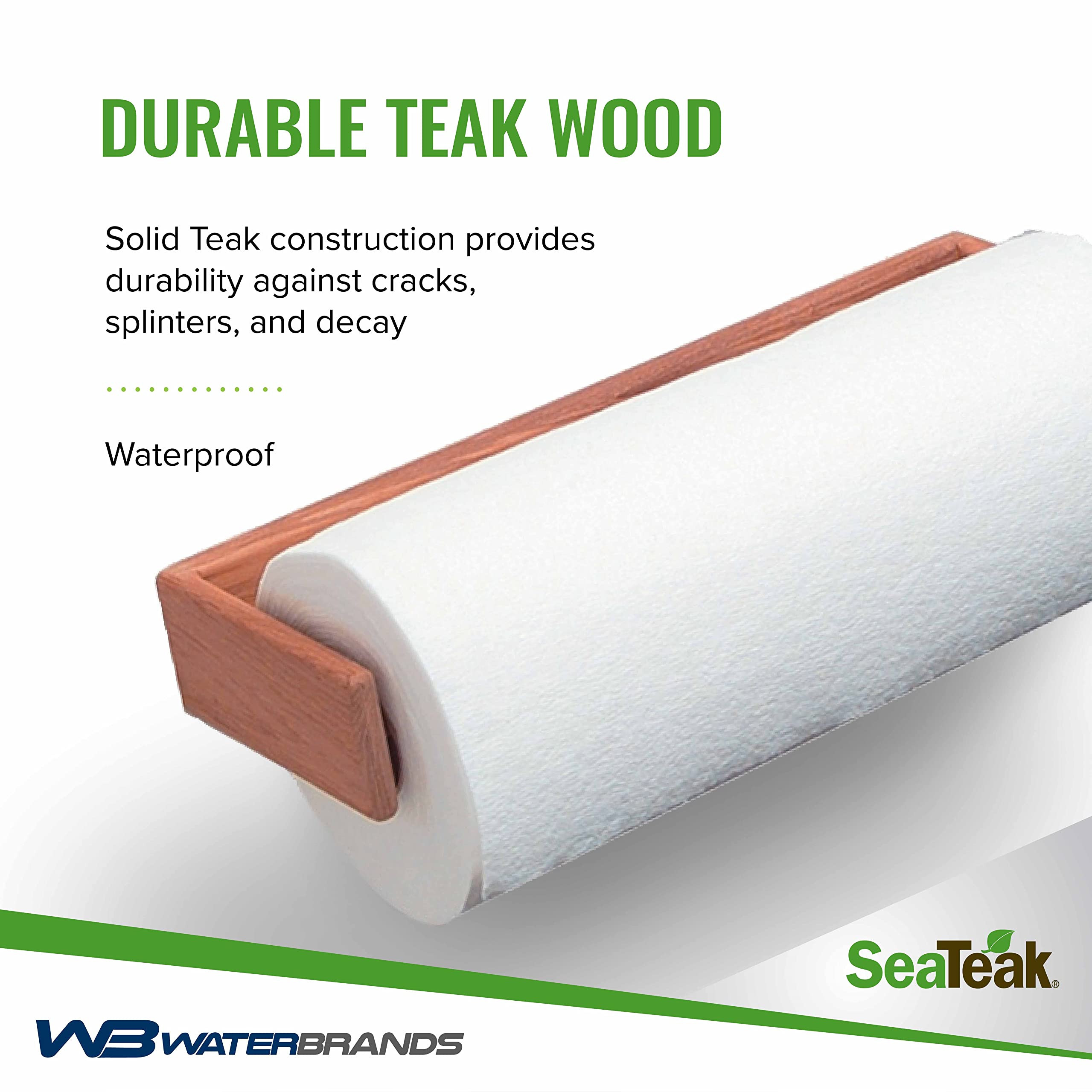 Whitecap Teak Wall-Mount Paper Towel Holder