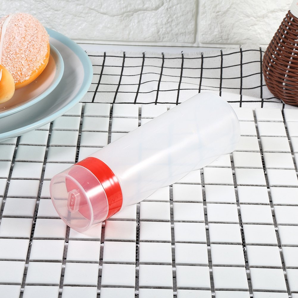 Aynefy Squeeze Bottle, 300Ml Plastic Squeeze Condiment Bottles With 4-Hole, Ketchup Squeeze Bottle, Sauce Bottle, For Ketchup Ja