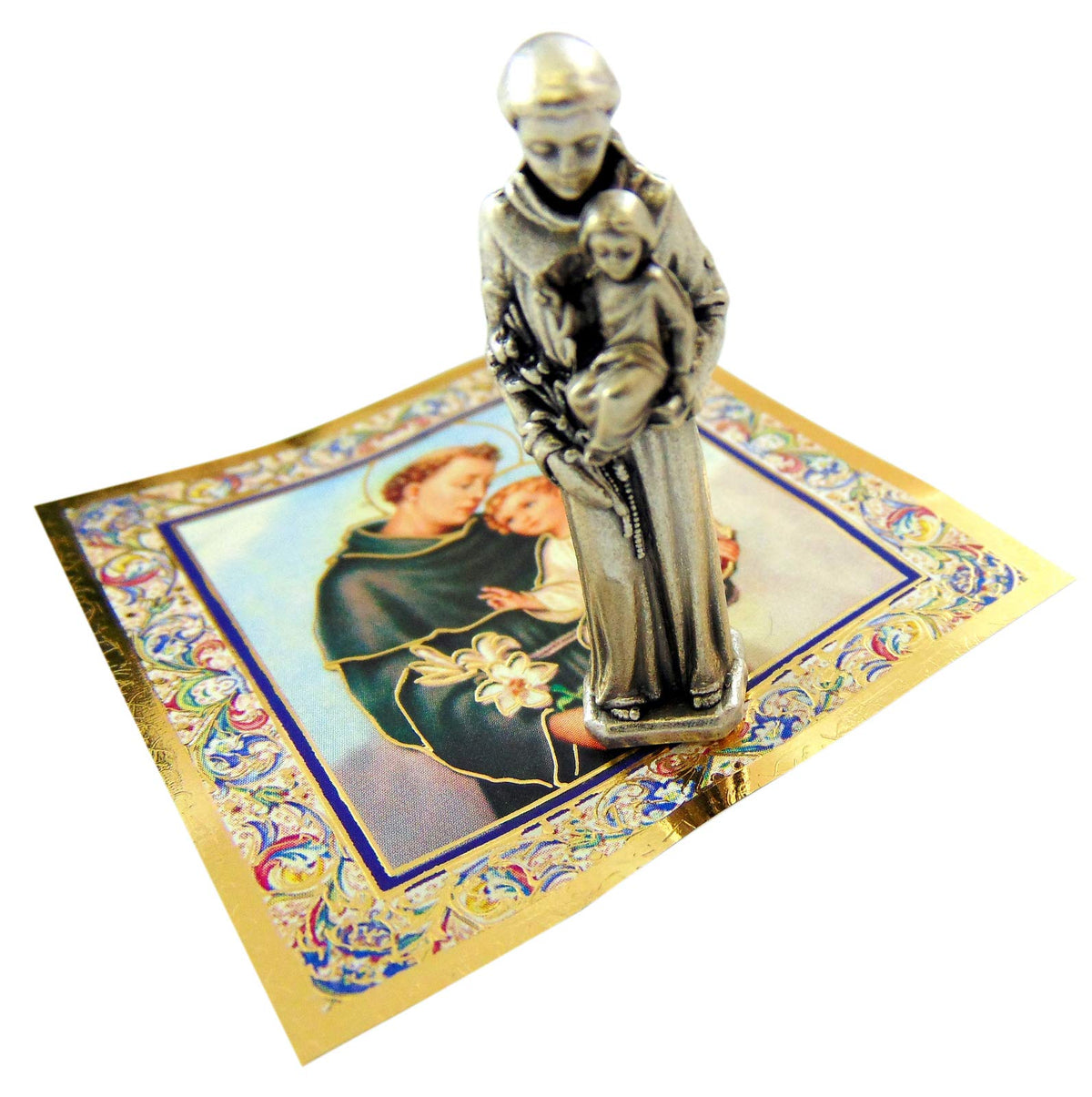 Religious Gifts St Anthony Mini Saint Gift Set Tiny 1 Inch Long Statue ...