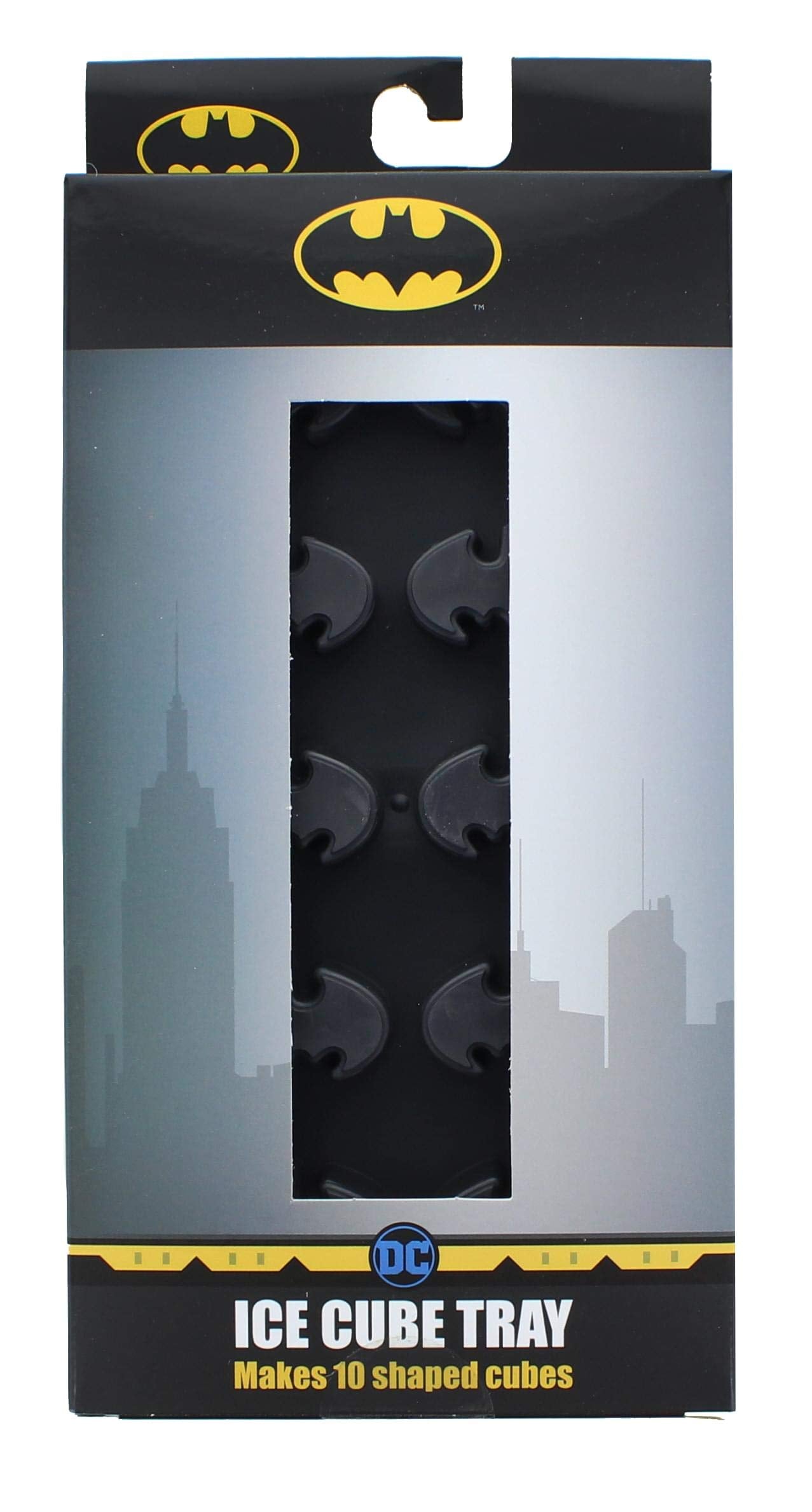 Dc Comics Batman Logo Silicone Ice Cube Tray | Makes 10 Molded Cubes