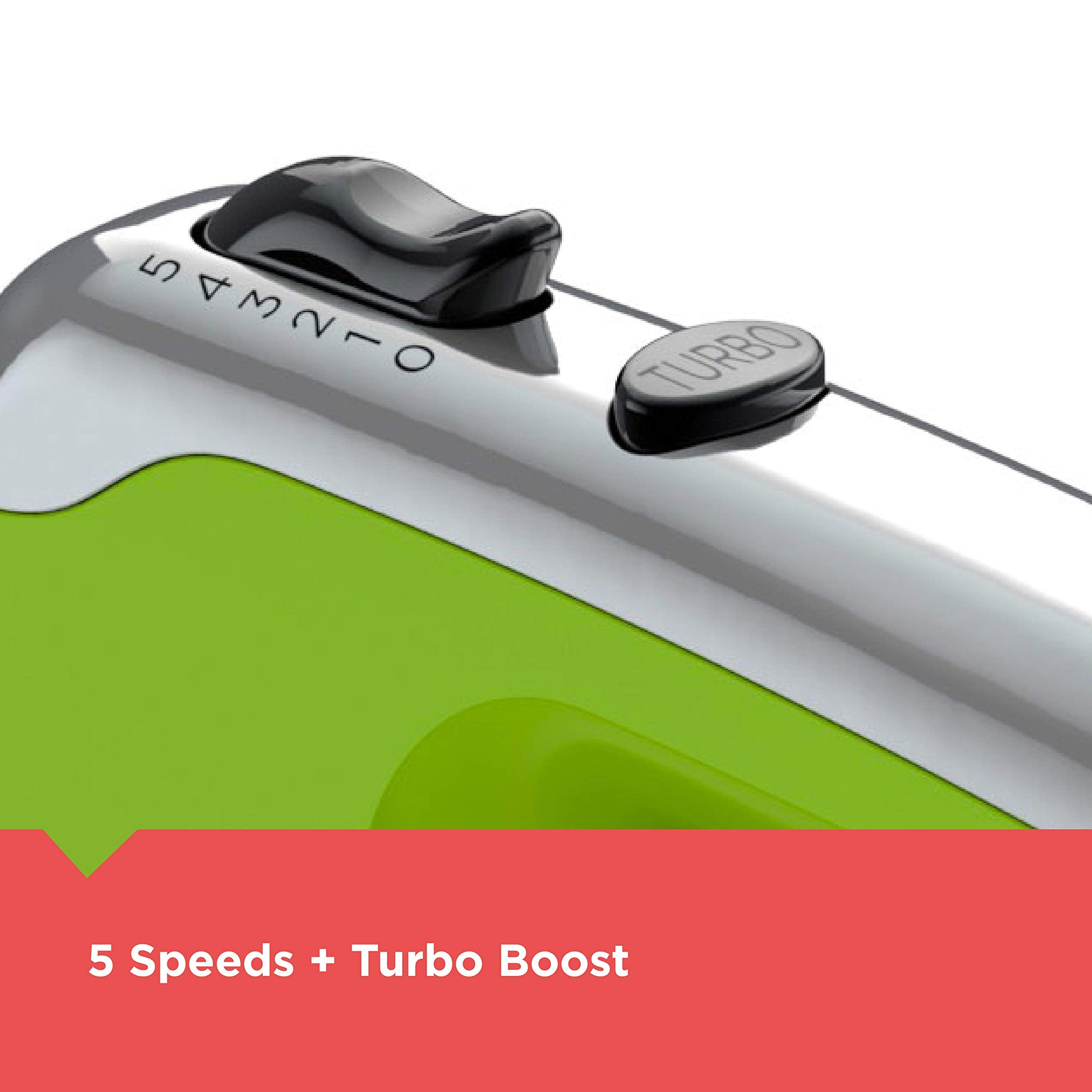 Black+Decker Mx600L Helix Performance Premium Hand, 5-Speed Mixer, Lime Green, Small