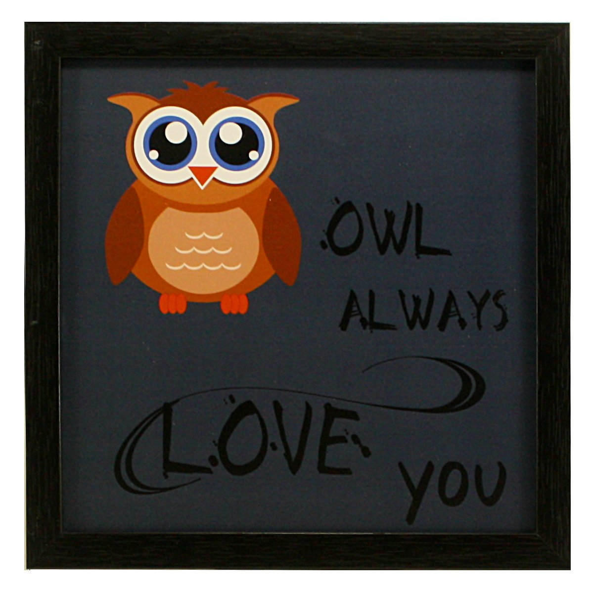 Indianara 3 Piece Set of Framed Wall Hanging Kids Room Decor Love Art Prints 8.7 INCH X 8.7 INCH Without Glass