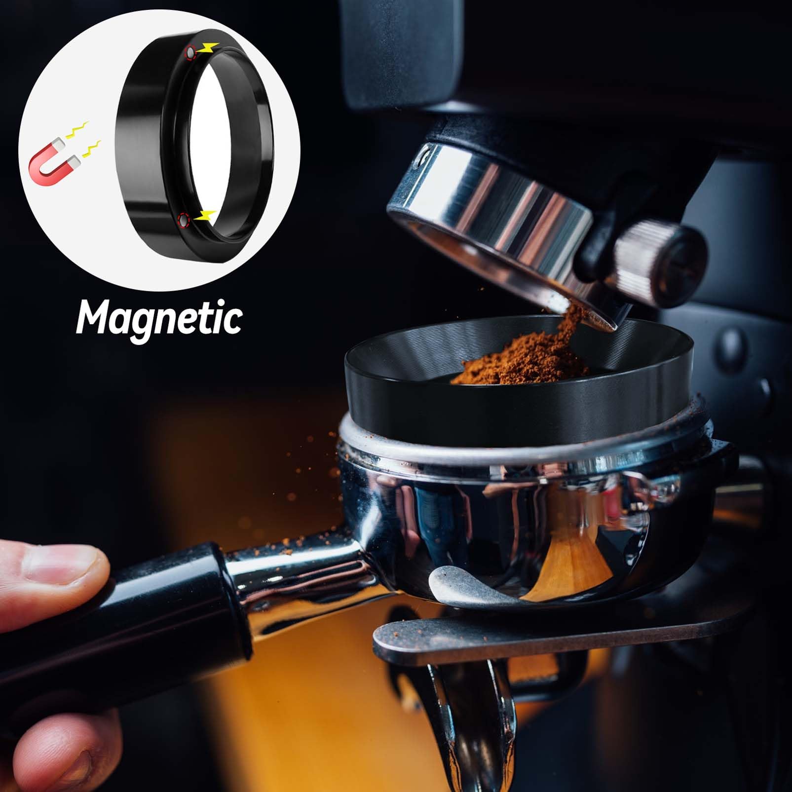 Espresso Tamper, Coffee Tamper With Espresso Distribution Tool, Espresso Tamper Mat, Espresso Dosing Funnel, Espresso Accessorie