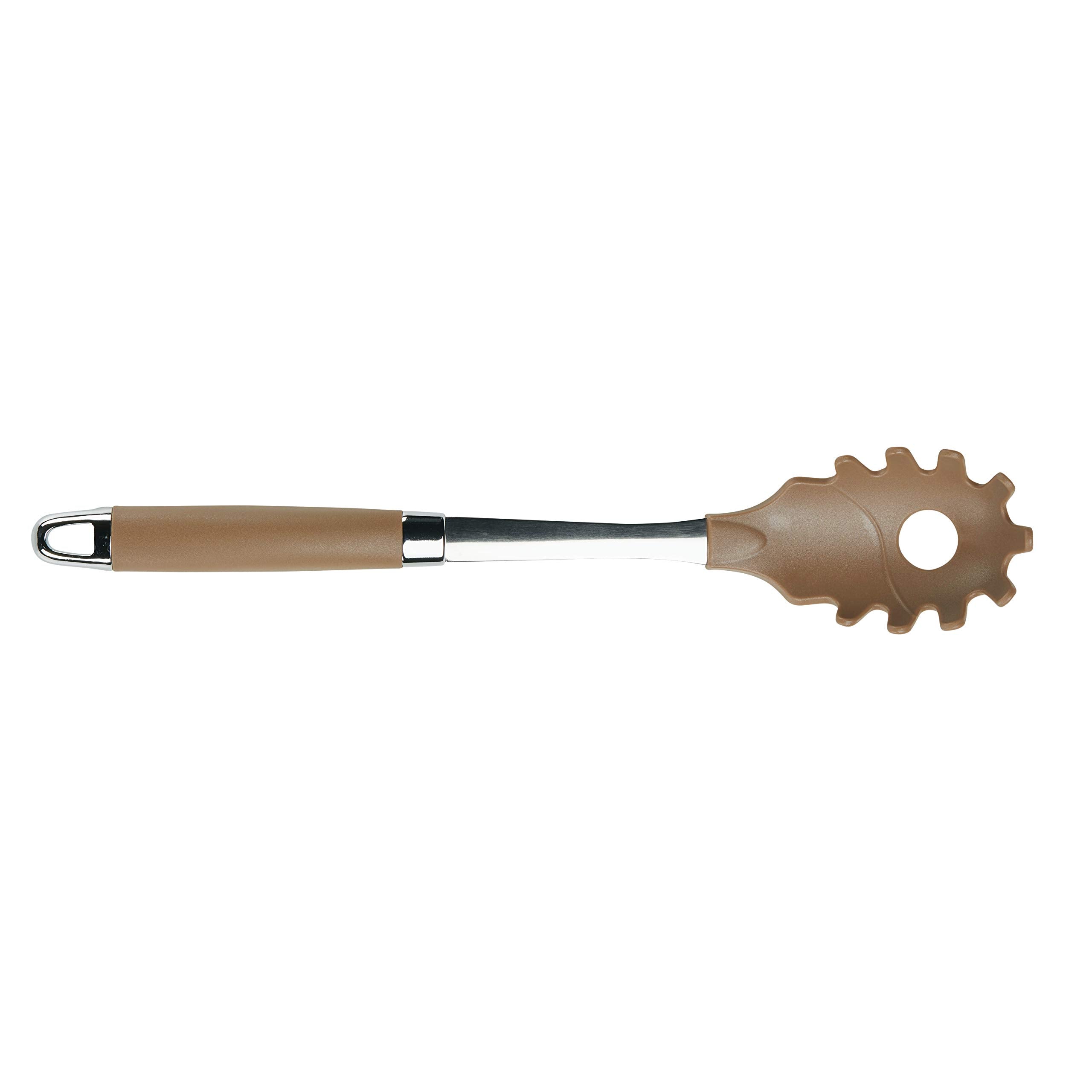 Anolon Gadgets Utensil Kitchen Pasta Cooking Tools Set, 3 Piece, Bronze Brown