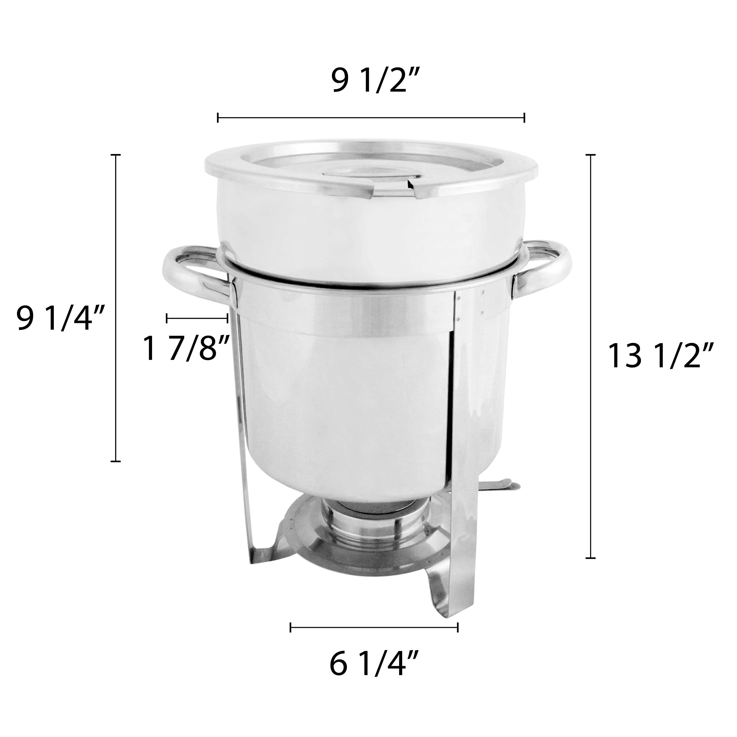 Excellant   Stainless Steel 7 Quart Marmite Chafer